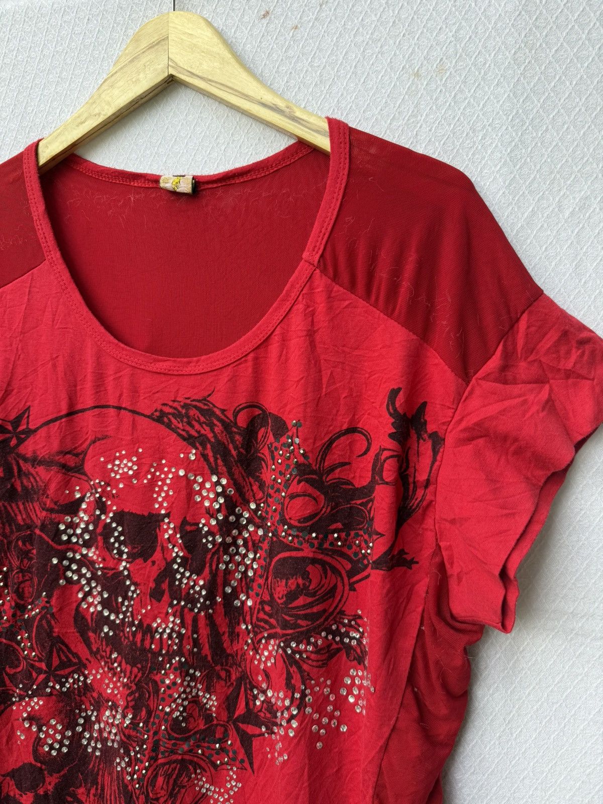 Japanese Brand Skull gothic tee Size US L / EU 52-54 / 3 - 6 Thumbnail