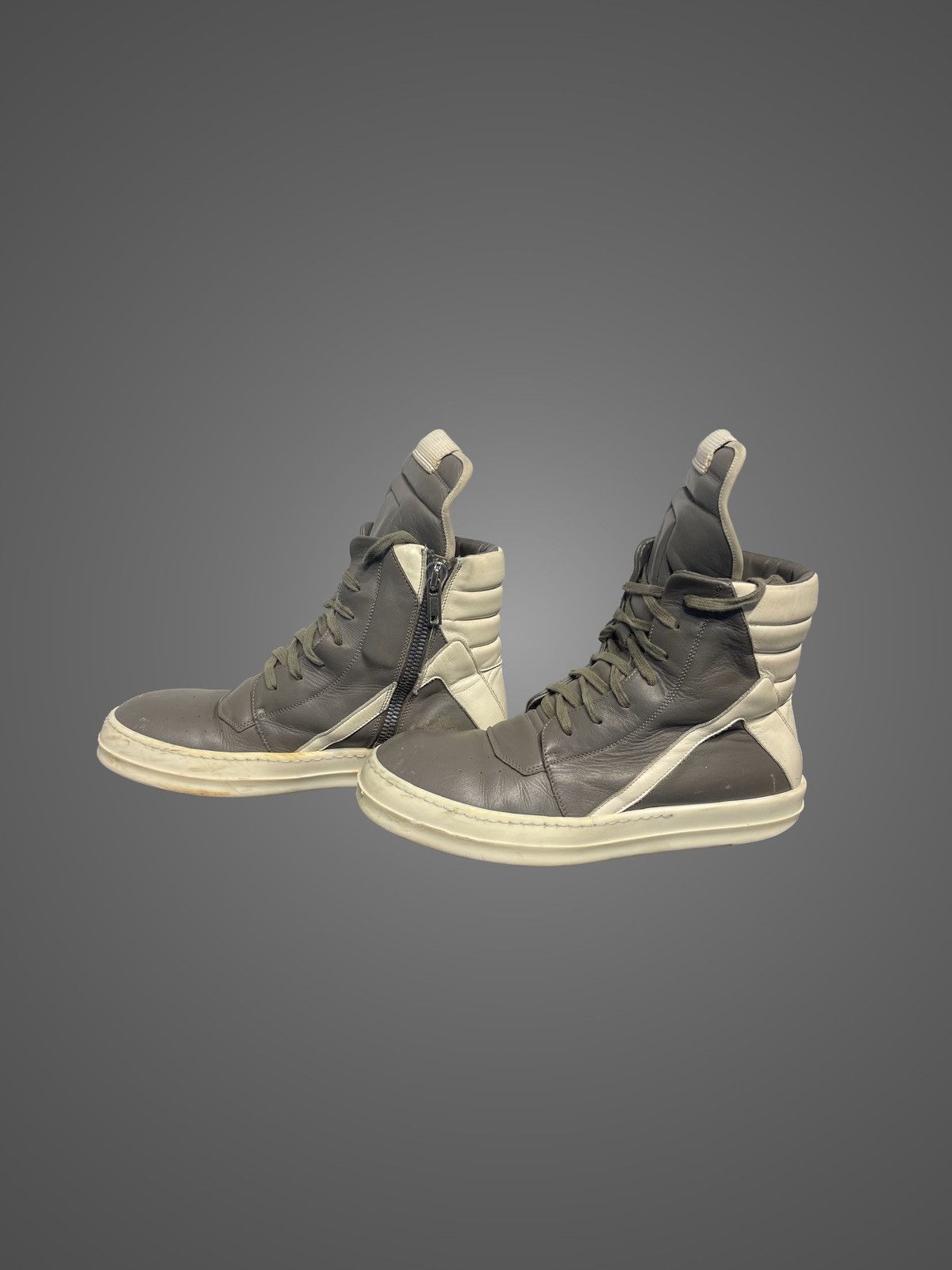 Rick Owens Rick Owens Grey Geobasket Size US 8 / EU 41 - 2 Thumbnail