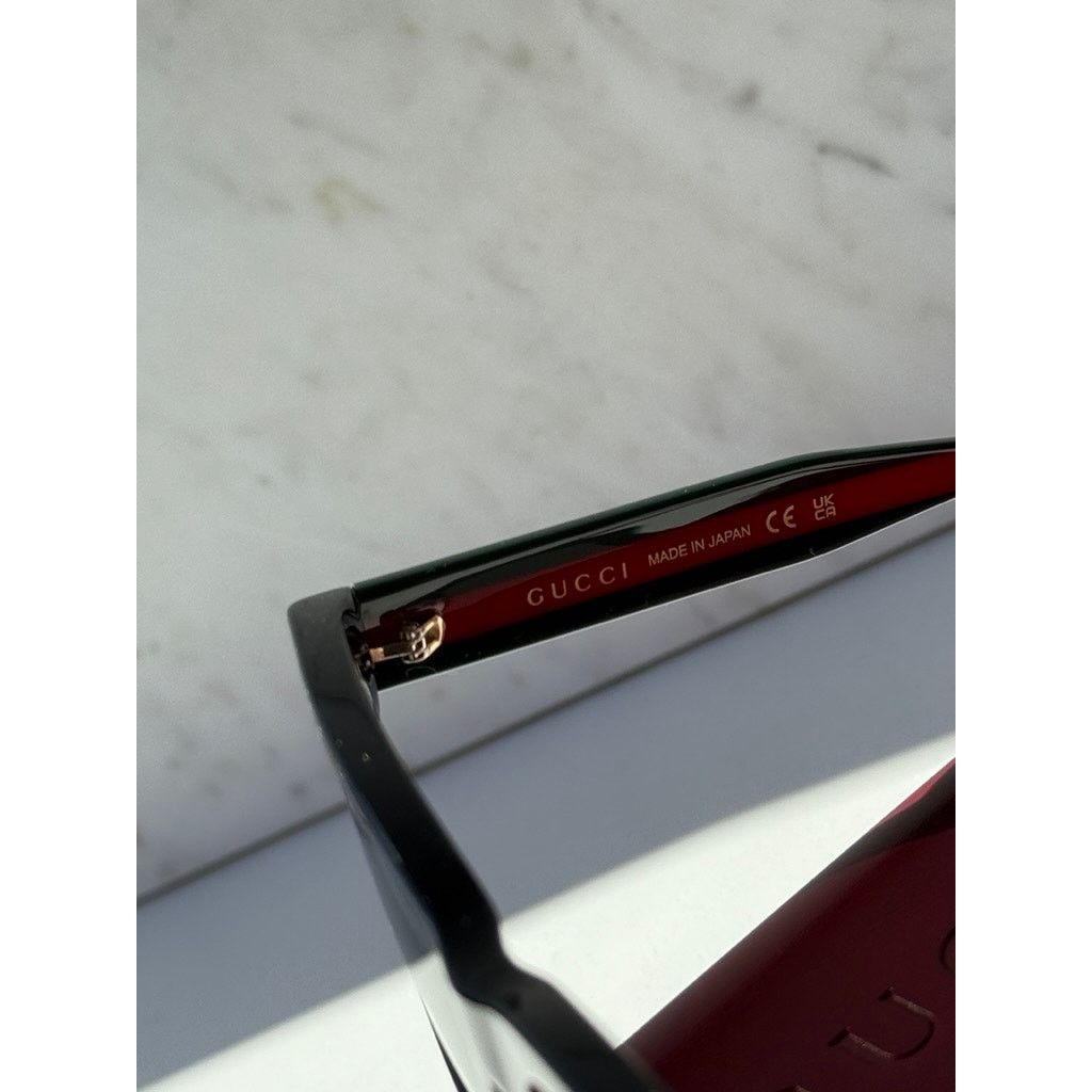 Gucci NEW Gucci GG1869S Black Squared Sunglasses $515 Size ONE SIZE - 10 Thumbnail