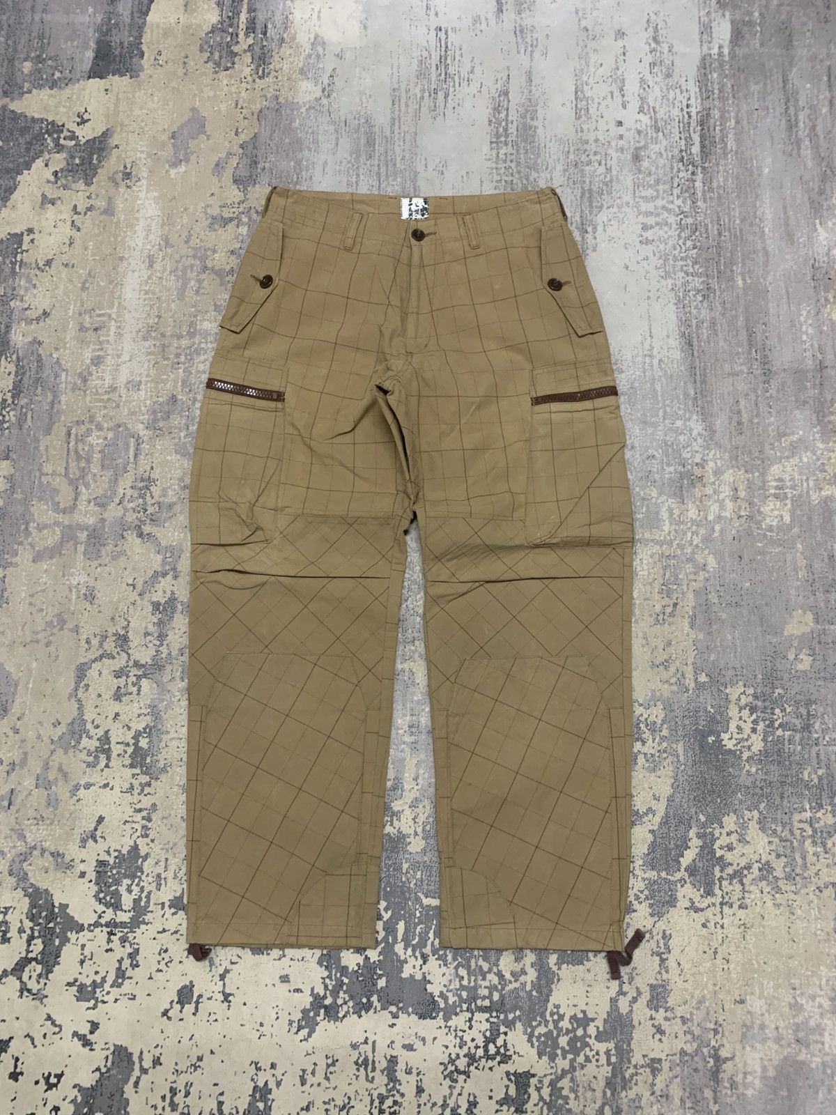 Japanese Brand Tilt Japanese Brand Plaid Cargo Pants Baggy Khaki Y2K Size US 30 / EU 46 - 1 Thumbnail