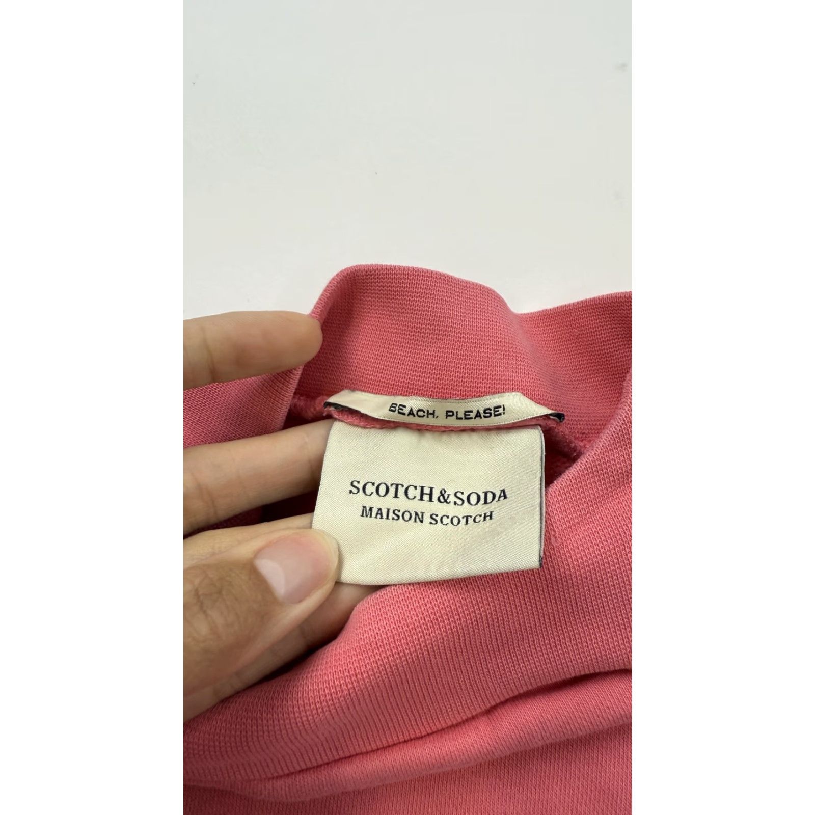 Scotch & Soda Scotch & Soda Womens Pink Crewneck Pullover Hoodie Sweatshirt Knit - Medium - Regular - Pocket - MAISON SCOTCH - Logo - Long Sleeve - Knit Cotton Size M / US 6-8 / IT 42-44 - 7 Thumbnail