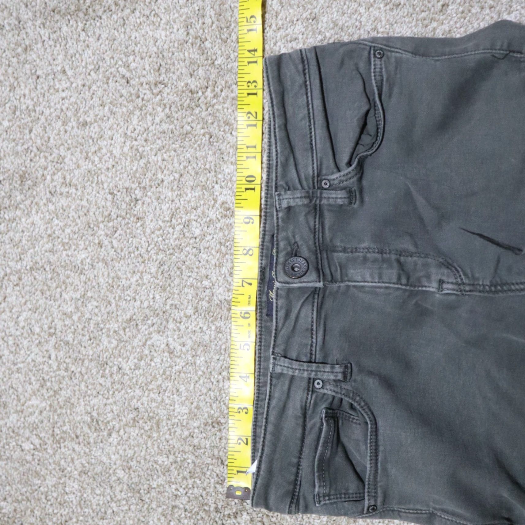 Vintage Mari Jeans Co. Gray High-Rise Super Skinny Jeans Stretch Size 27 Women Size 27" / US 4 / IT 40 - 5 Thumbnail