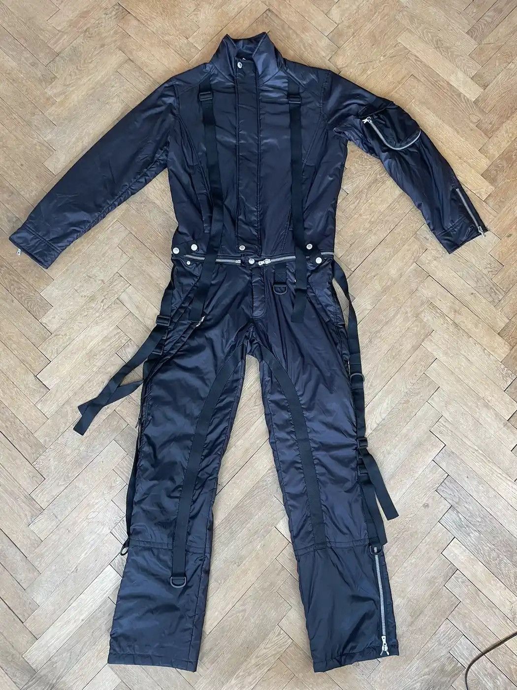 Dolce & Gabbana Dolce & Gabbana 2003 Parachute Bondage Jacket Pants Overall Size US 34 / EU 50 - 2 Thumbnail