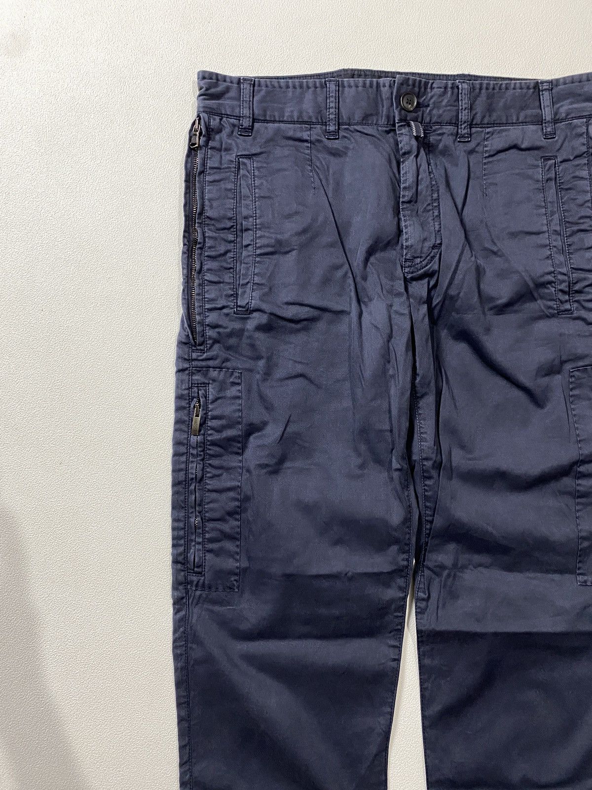 Cortigiani Cortigiani Mens Blue Navy Made In Italy Multi Pocket Size US 31 - 4 Thumbnail
