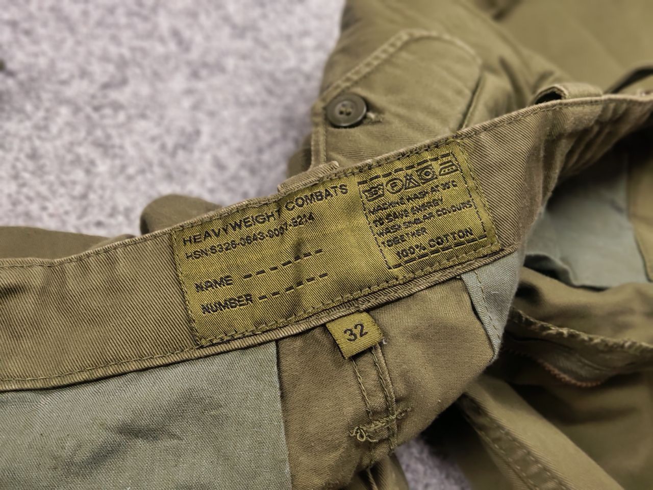 Japanese Brand Vintage Heavyweight Combat Military Green Cargo Army Pants Size US 32 / EU 48 - 13 Thumbnail