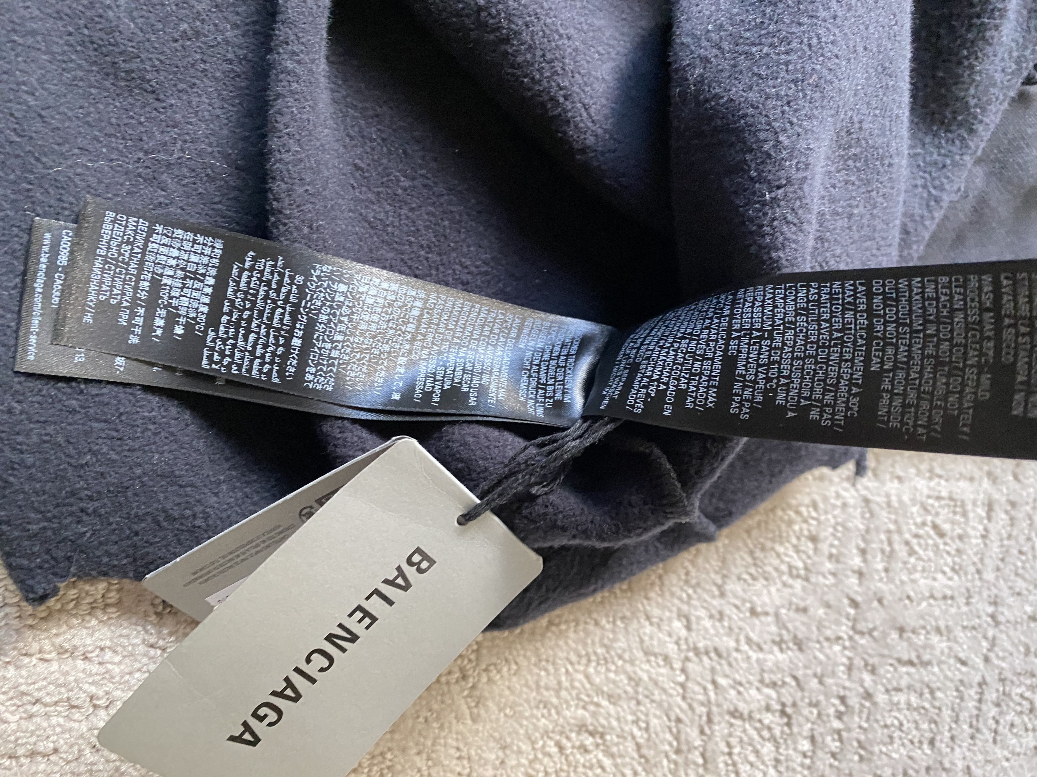 Balenciaga DIY Imprint Cropped Hoodie Size US XS / EU 42 / 0 - 7 Thumbnail