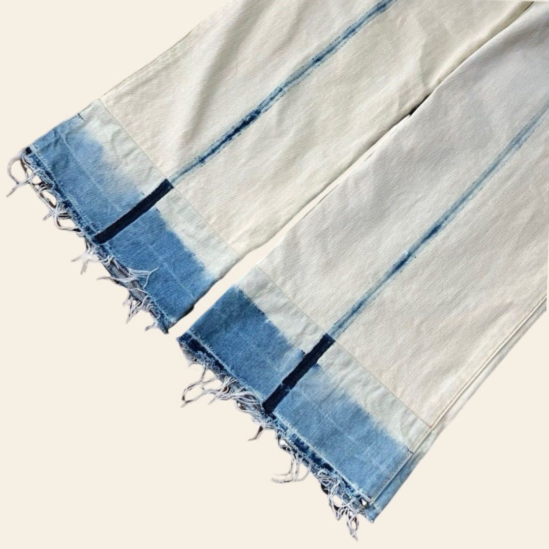 FAKE LONDON GENIUS Bleached Flare Jeans Early 2000s Archive