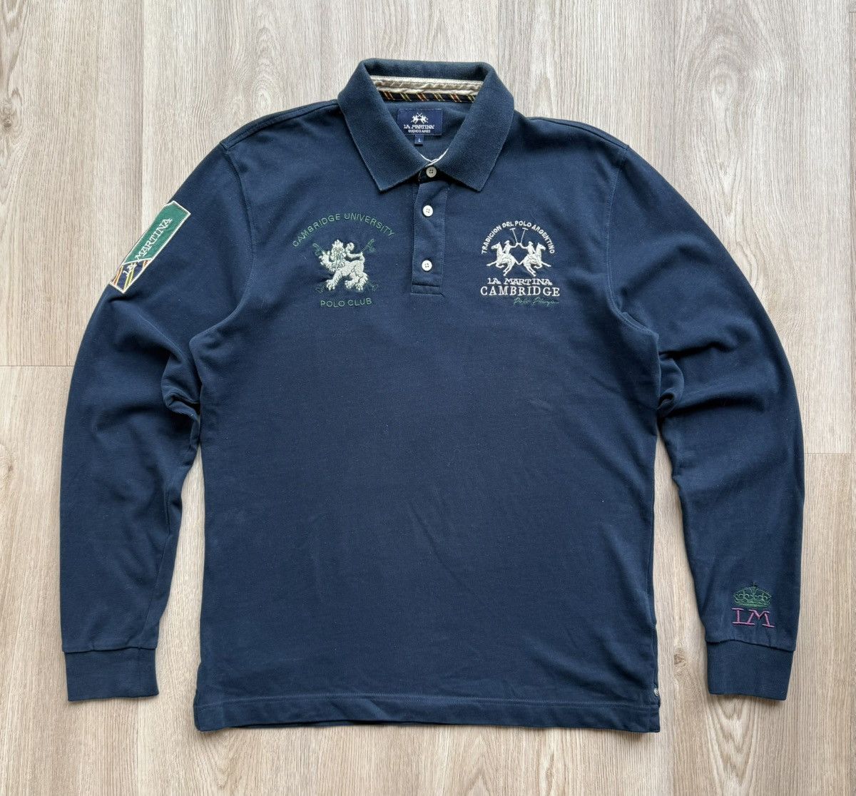 La Martina Vintage La Martina Cambridge #1 Long Sleeve Polo T-Shirt Size US L / EU 52-54 / 3 - 1 Thumbnail