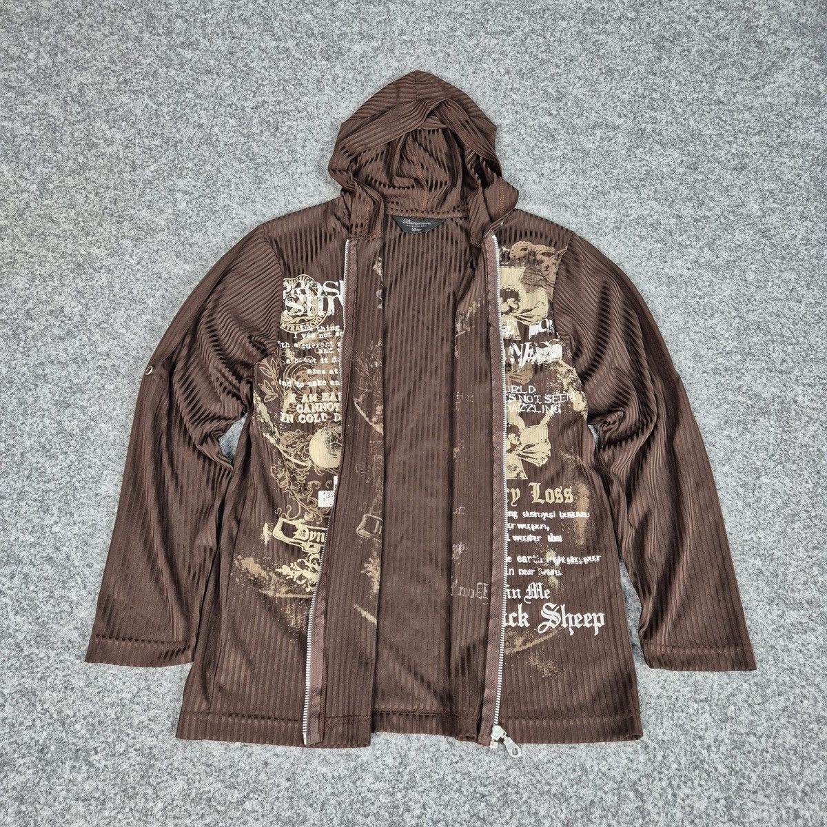 Japanese Brand Beaumere y2k gothic nylon zip hoodie jacket Size US L / EU 52-54 / 3 - 3 Thumbnail