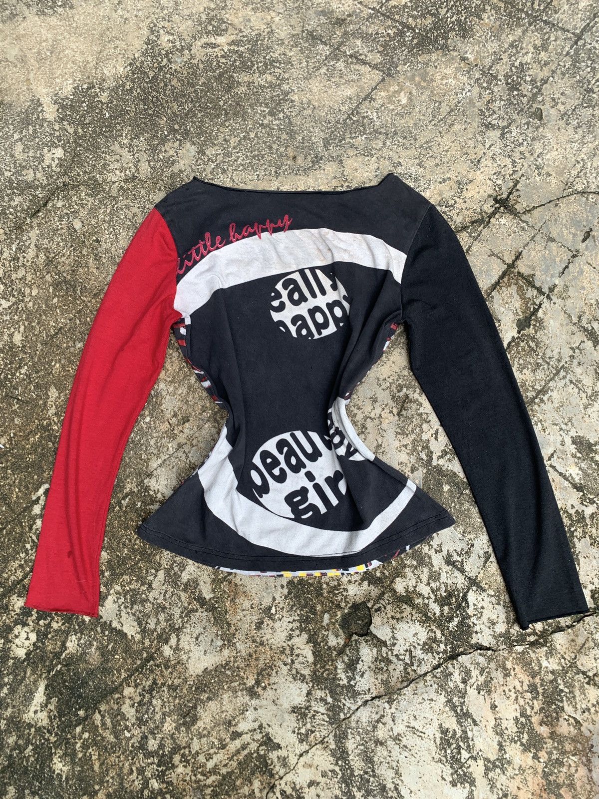 Japanese Brand y2k Disco Girl Art Graphic Longsleeve Top Size M / US 6-8 / IT 42-44 - 3 Thumbnail