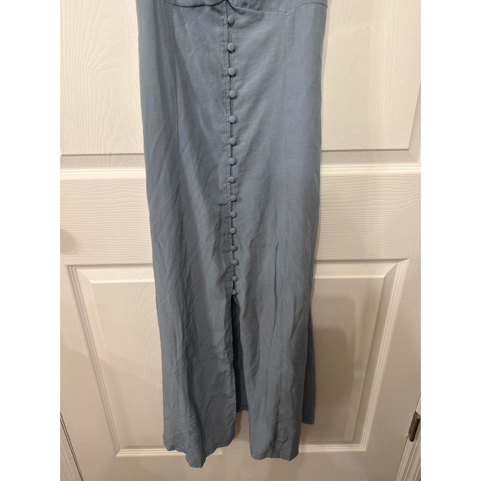 Grade & Gather Grade & Gather Button Down Spaghetti Strap Midi Dress, S Size S / US 4 / IT 40 - 5 Thumbnail