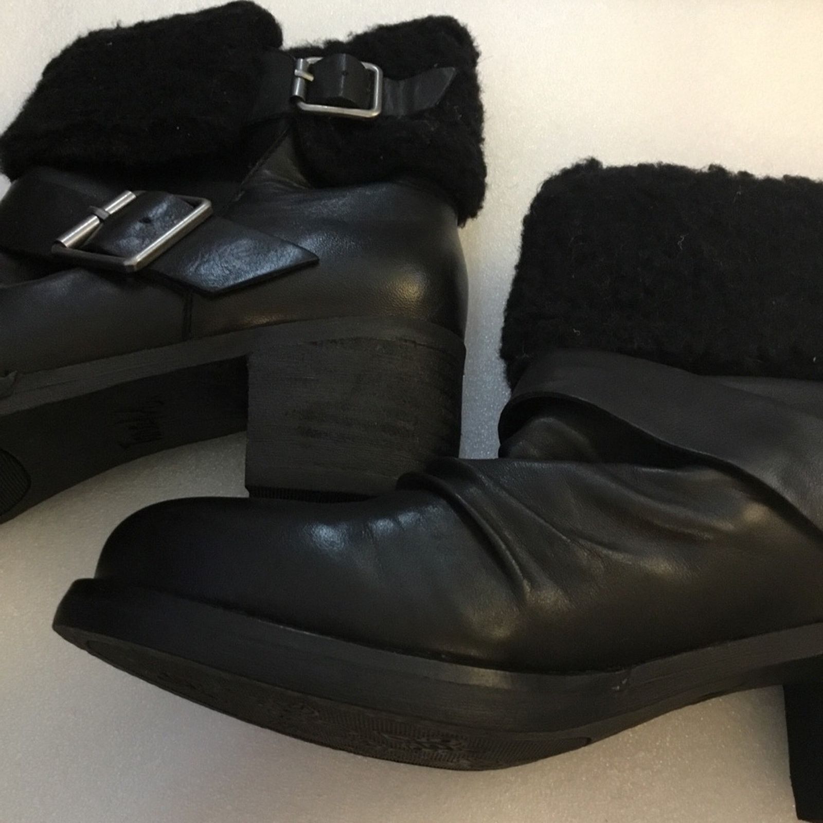Other Tara M. Black Fur Booties Size US 7 / EU 40 - 8 Thumbnail