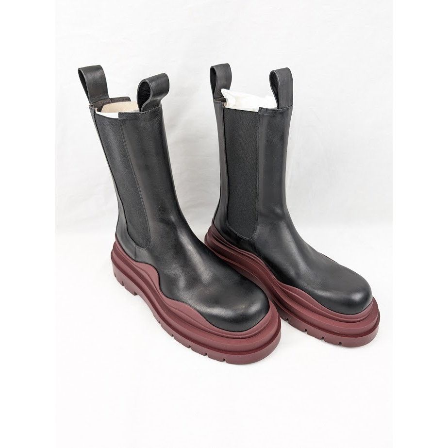 Bottega Veneta o1rshd1 Military Calf Tire Boots in Black Size US 12 / EU 45 - 13 Thumbnail
