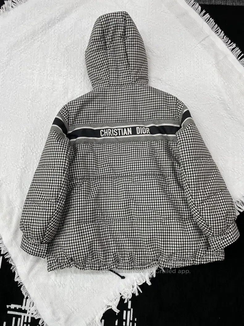 Dior Dior Black and white checkered hooded cotton jacket Size XS / US 0-2 / IT 36-38 - 3 Thumbnail