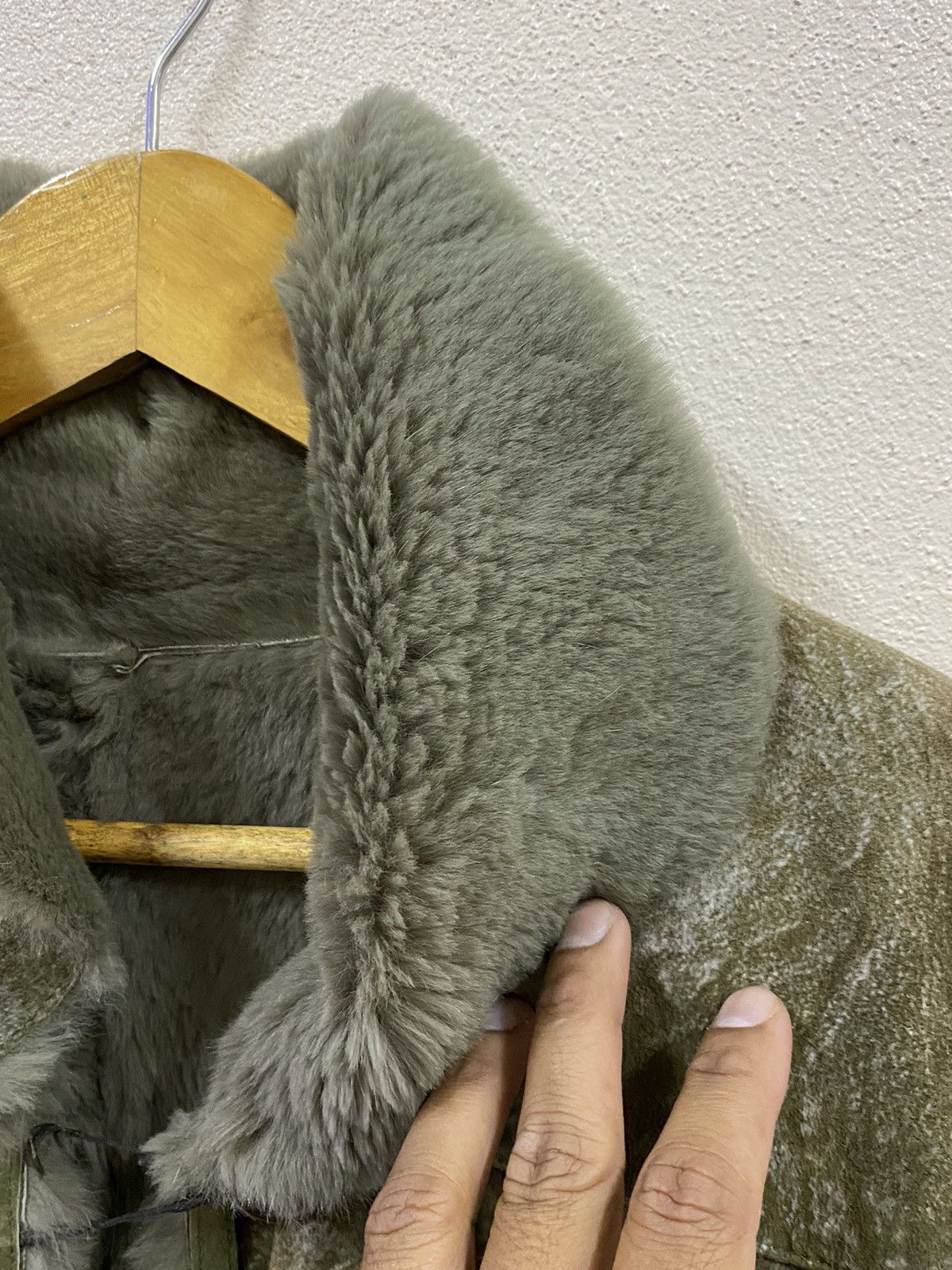 Vintage Vintage Leather Fur Rabbit Jacket Size L / US 10 / IT 46 - 9 Thumbnail