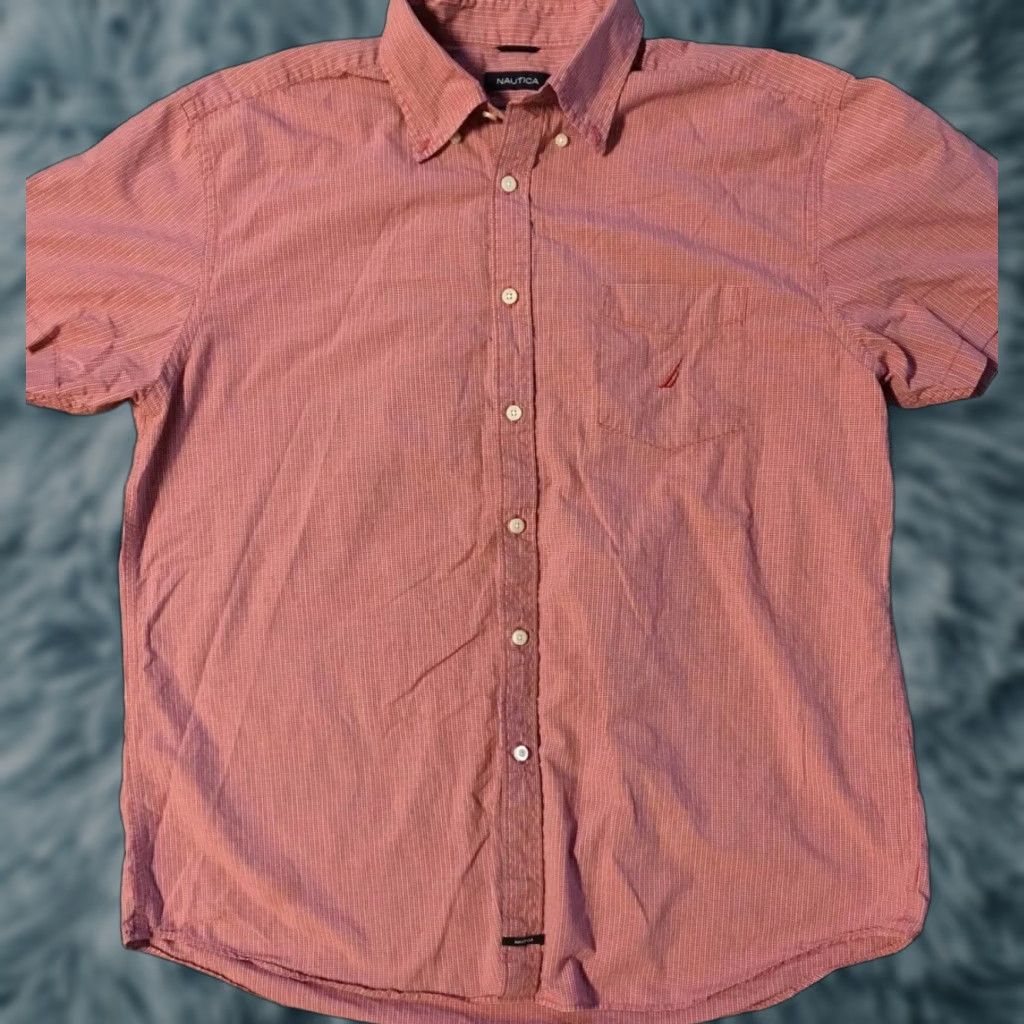 Nautica VINTAGE Nautica Shirt XL Red Plaid Button-Down Short Sleeve 90s Sports Sailing Men Size US XL / EU 56 / 4 - 1 Thumbnail