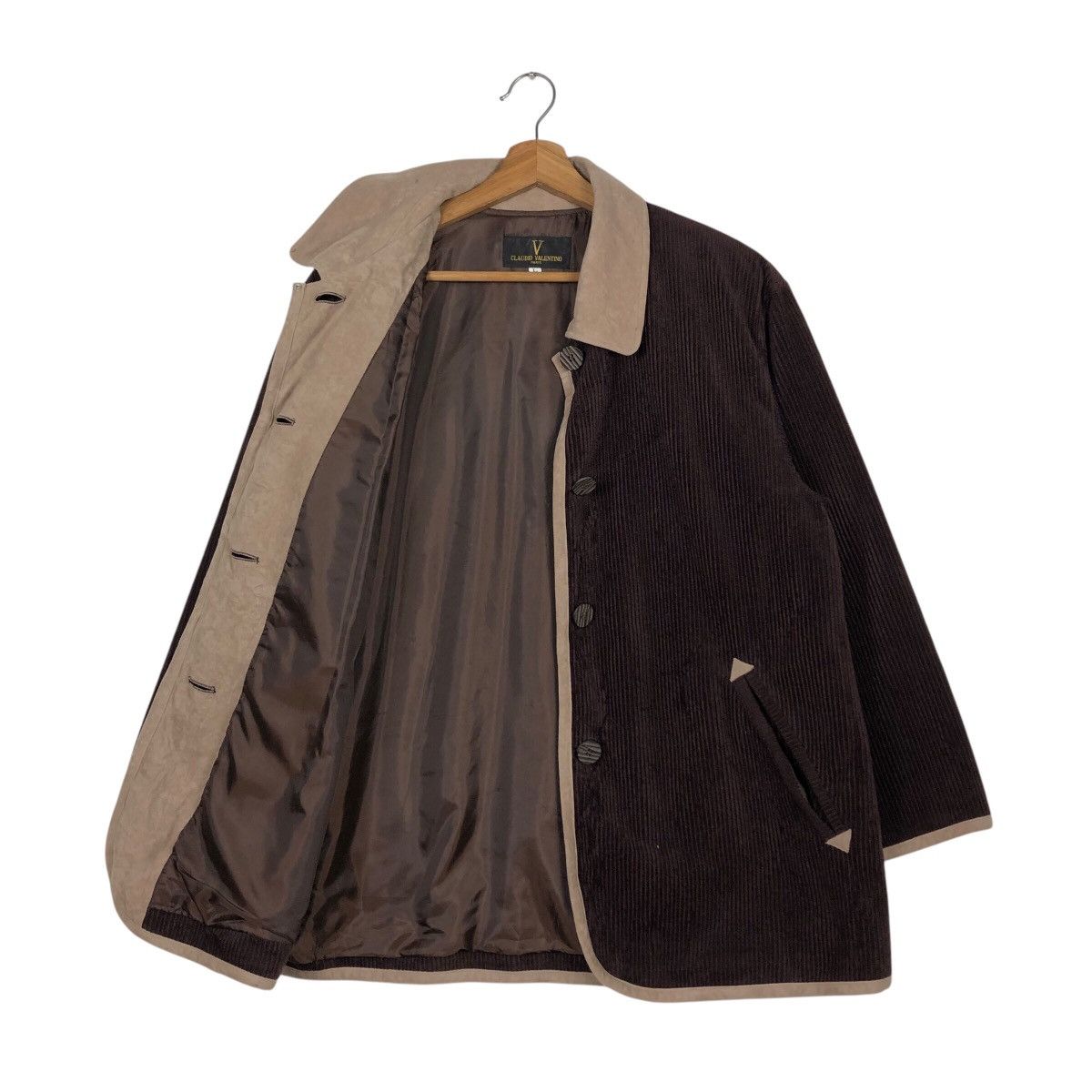 Japanese Brand 📌Vintage Button Jacket Claudio Valentino Paris Size US L / EU 52-54 / 3 - 12 Thumbnail