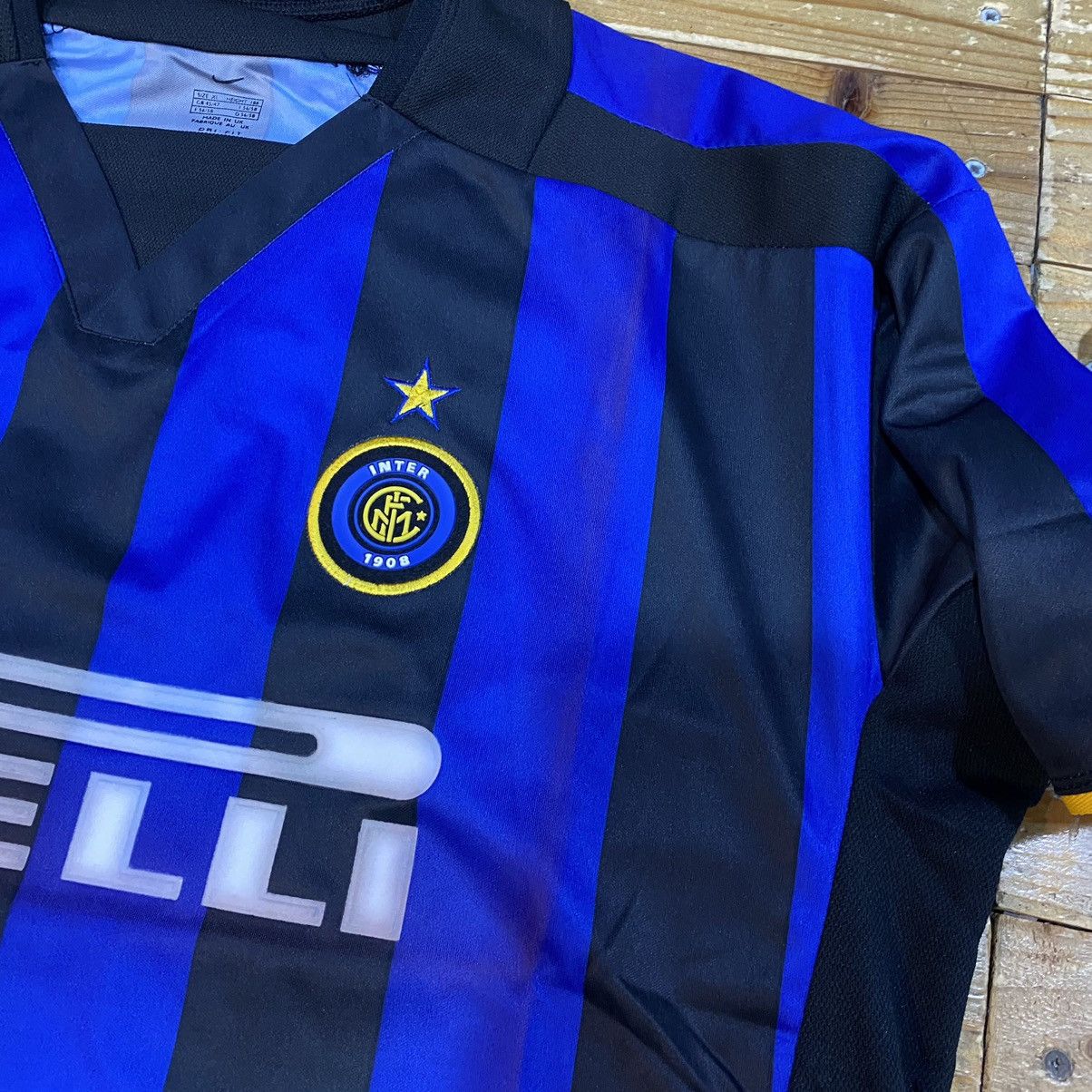Nike × Vintage Nike Inter 2002/2003 Vintage REPRO Football Jersey Size US XL / EU 56 / 4 - 6 Thumbnail