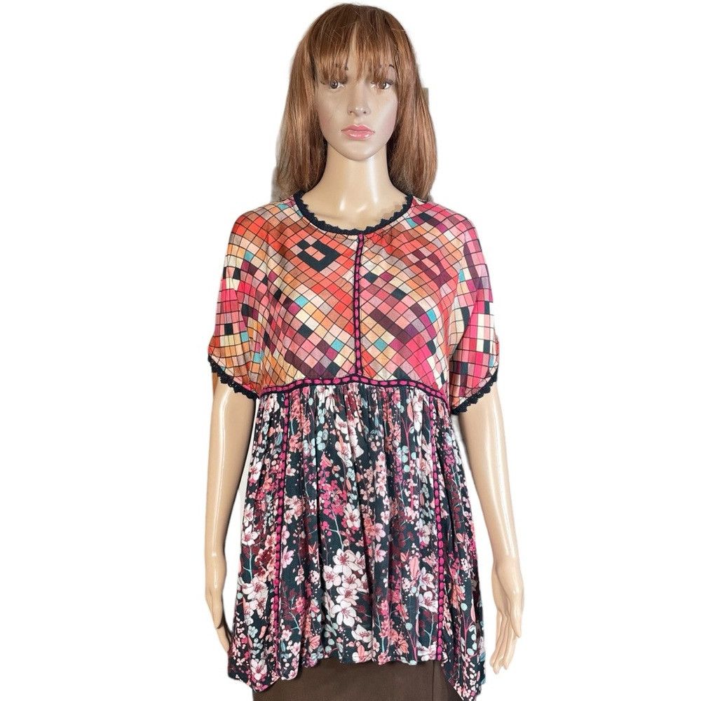 Anthropologie Anthropologie Sidonie Embroidered Swing Tunic Size S Size S / US 4 / IT 40 - 2 Thumbnail
