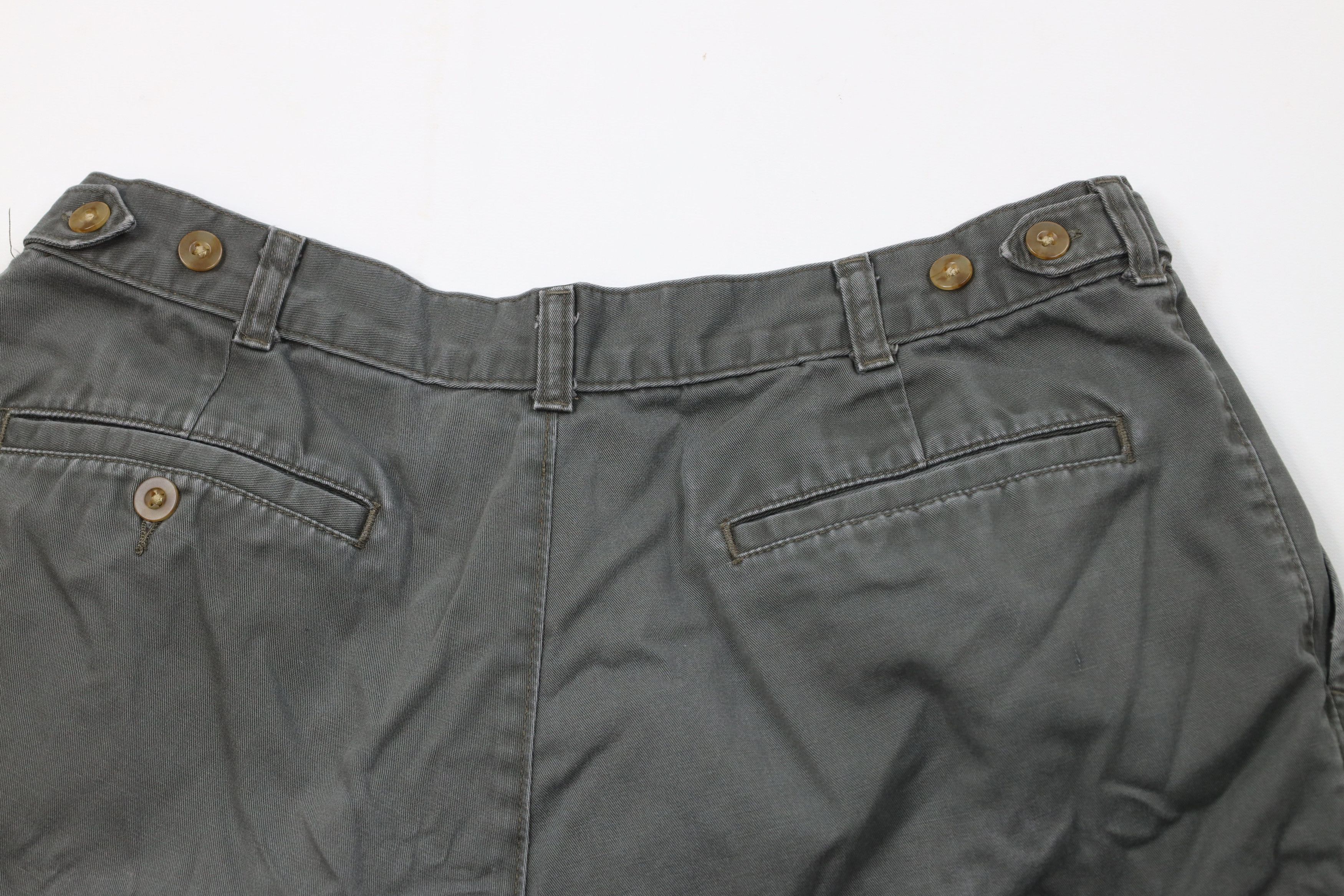 Vintage Vintage 90s Streetwear Above Knee Cargo Shorts Green Cotton Size US 36 / EU 52 - 9 Thumbnail