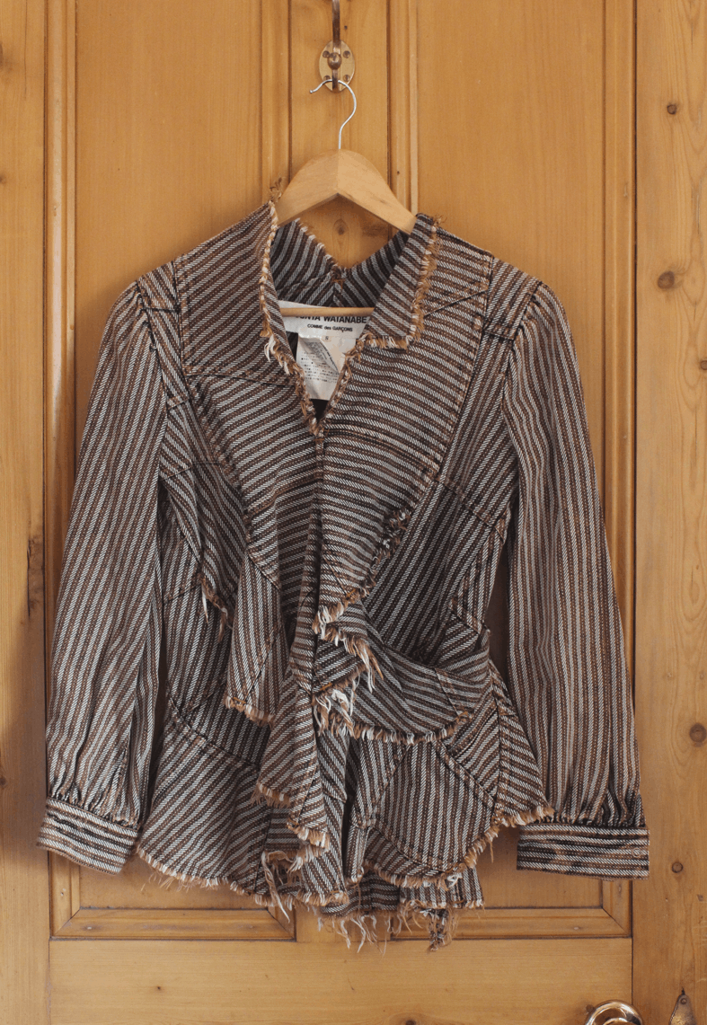 Junya Watanabe Junya Watanabe 2002 distressed spiral blouse Size S / US 4 / IT 40 - 1 Thumbnail
