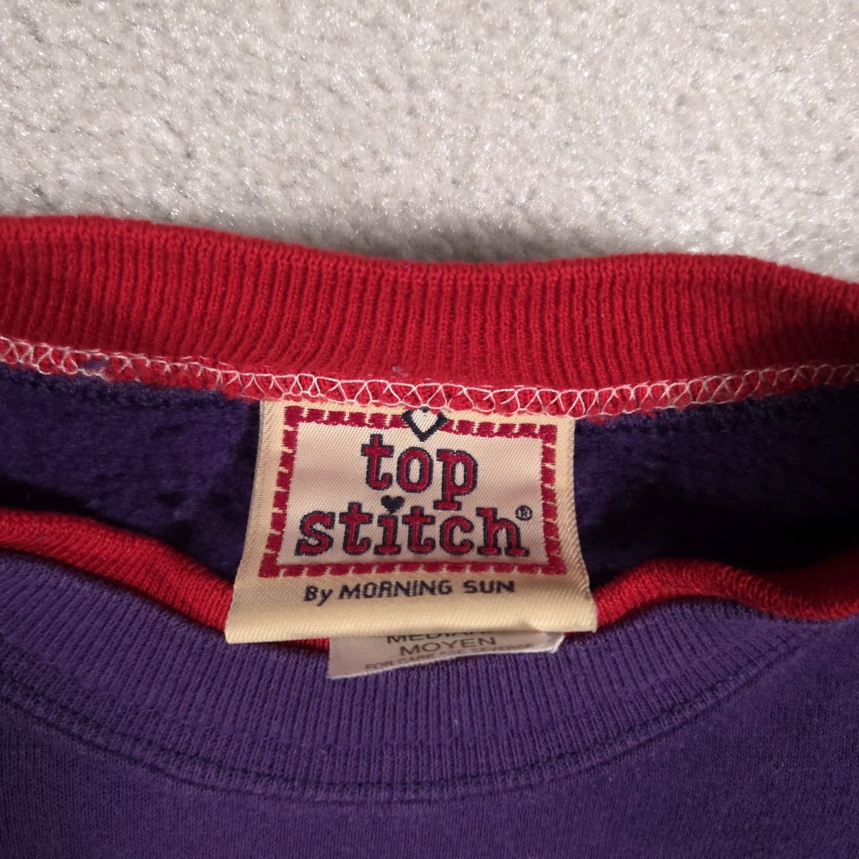Vintage VINTAGE Top Stitch Shirt Womens M Purple Red Hat Society Embroidered Fleece Size M / US 6-8 / IT 42-44 - 5 Thumbnail