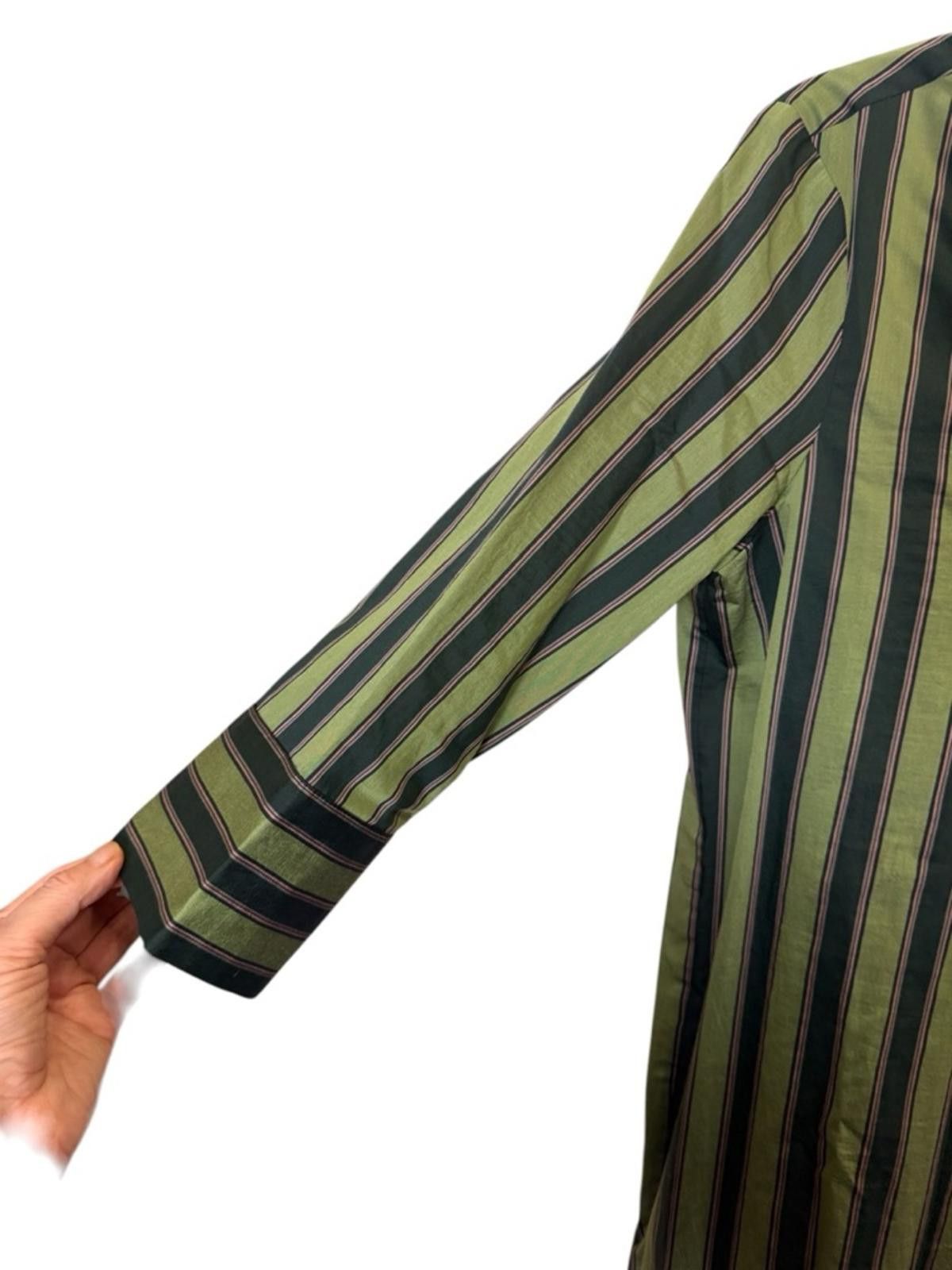 Other Iris & Ink Women’s Retro Stripe Minimalist Shirt Dress sz 6 Size M / US 6-8 / IT 42-44 - 2 Thumbnail