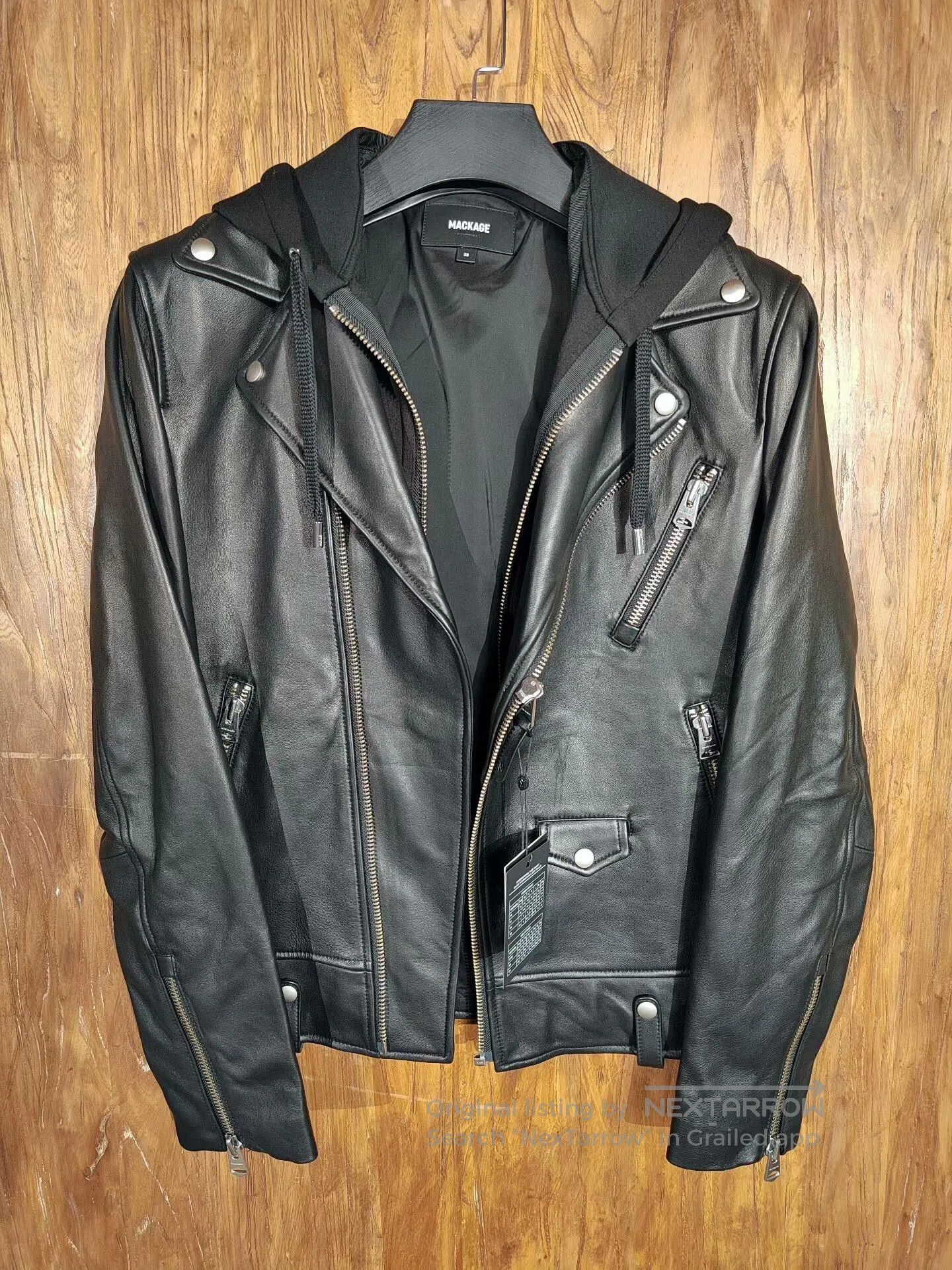 Mackage Mackage Black Leather Moto Jacket. Size US M / EU 48-50 / 2 - 1 Thumbnail