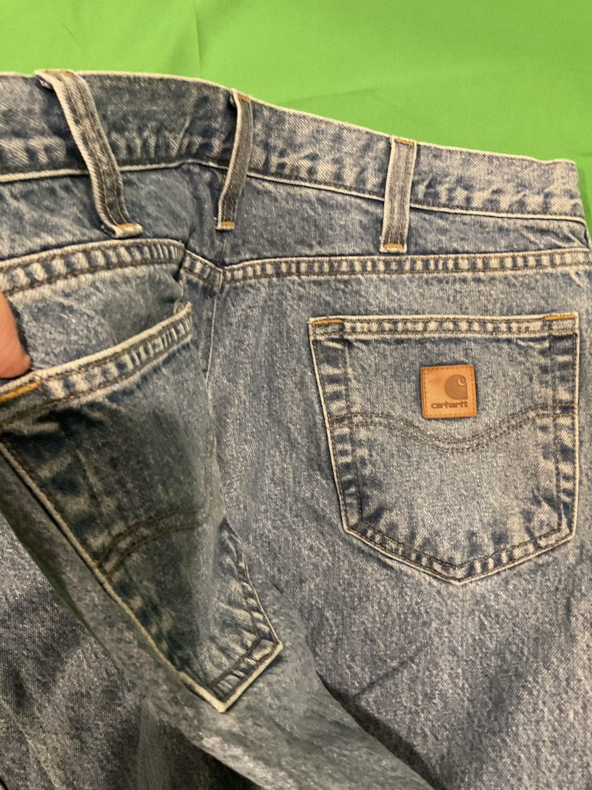 Carhartt × Vintage Vintage Carhartt blue denim jeans Size US 36 / EU 52 - 2 Thumbnail