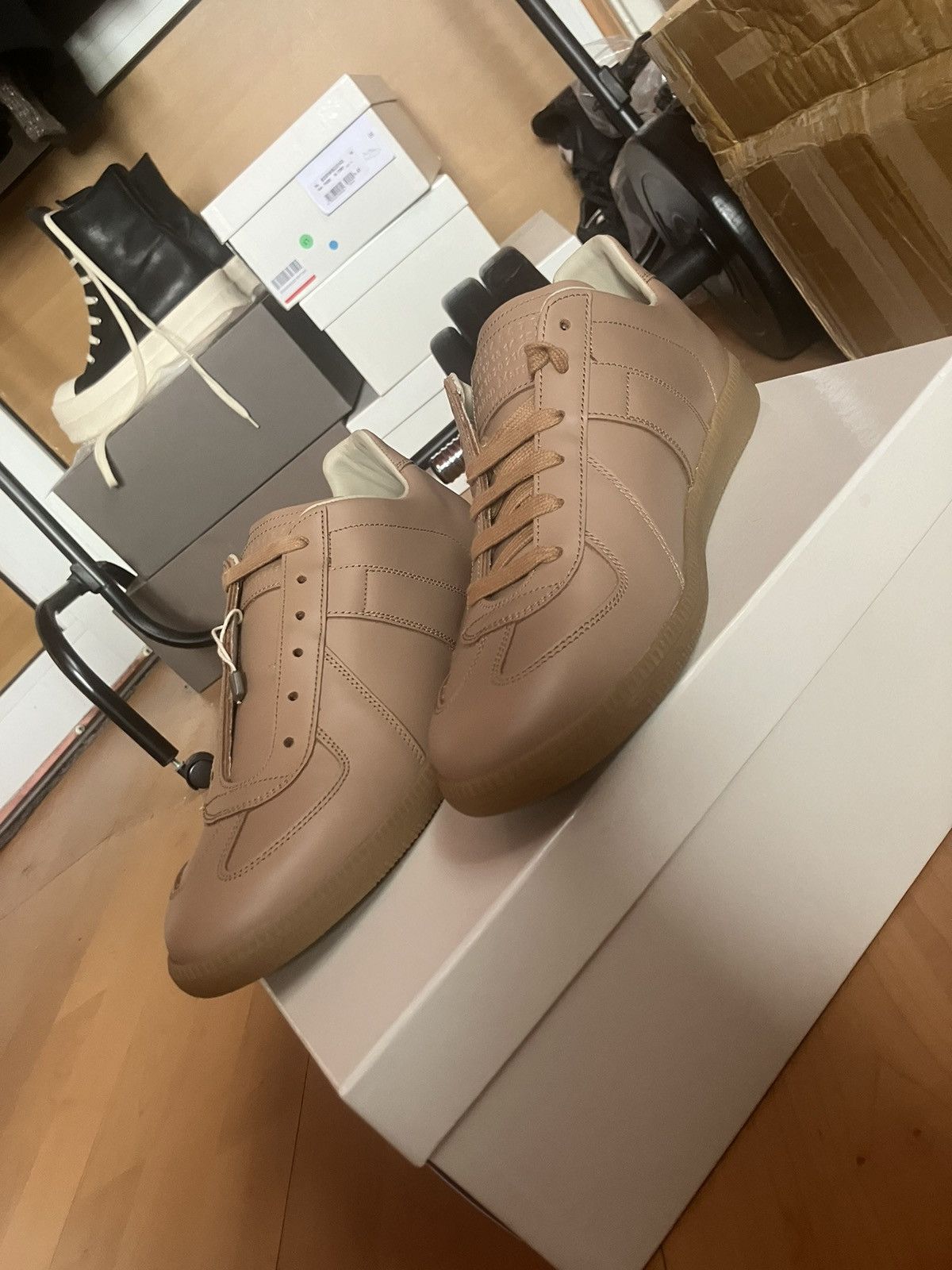 Maison Margiela Replica Pink Beige Deadstock RECICLA Size US 8.5 / EU 41-42 - 2 Thumbnail