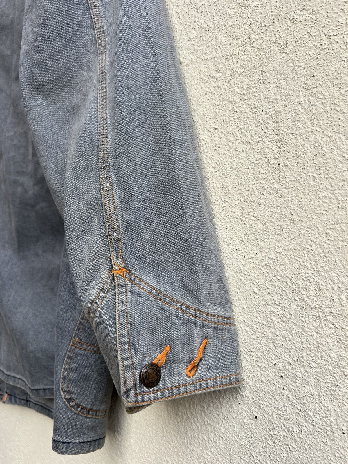 Vintage Vintage 90s Wrangler Blue Bell Muddy Denim Chore Jacket Size US M / EU 48-50 / 2 - 17 Thumbnail