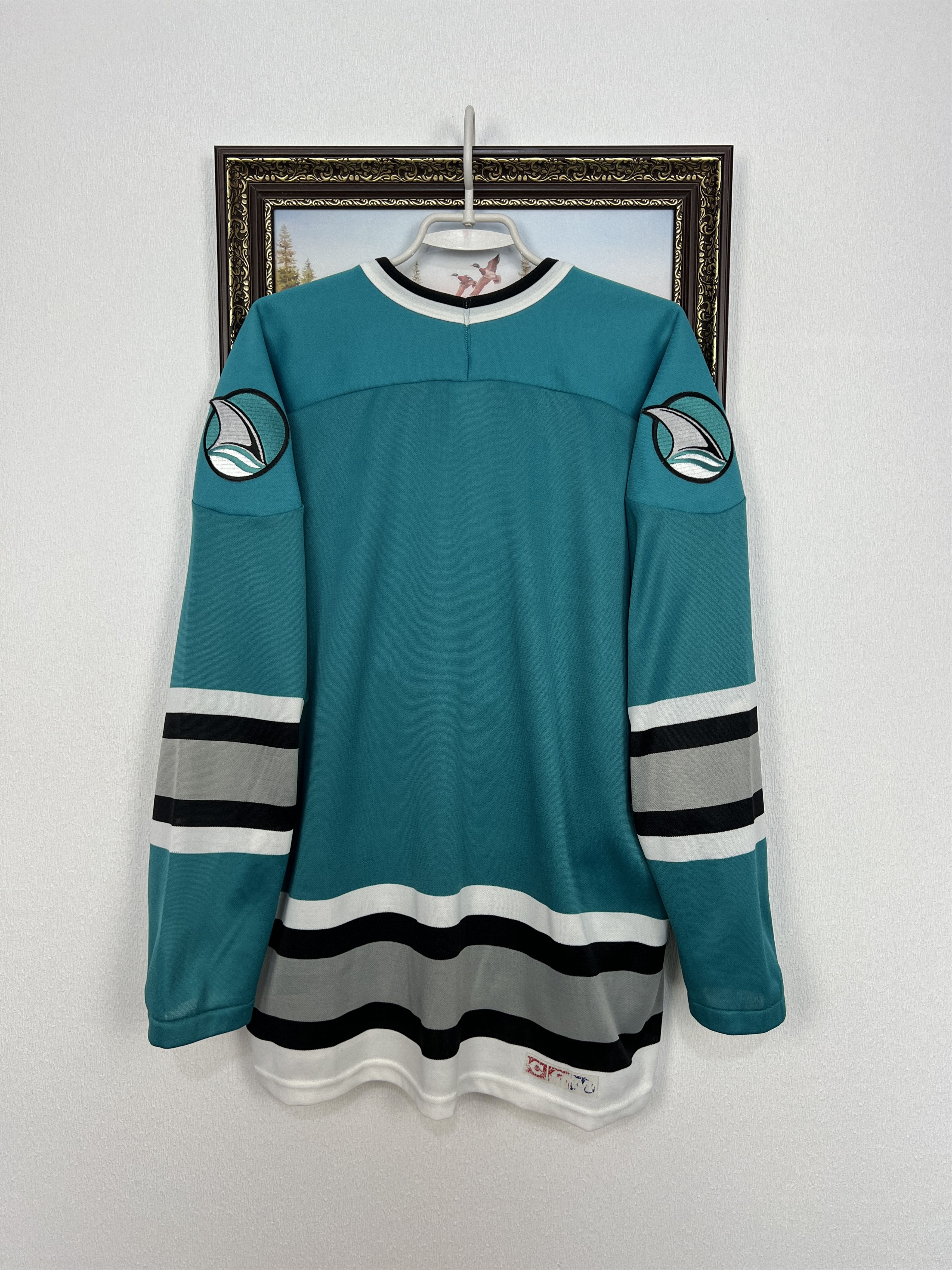 Vintage 90's CCM San Jose Sharks NHL Jersey Mens Ice Hockey