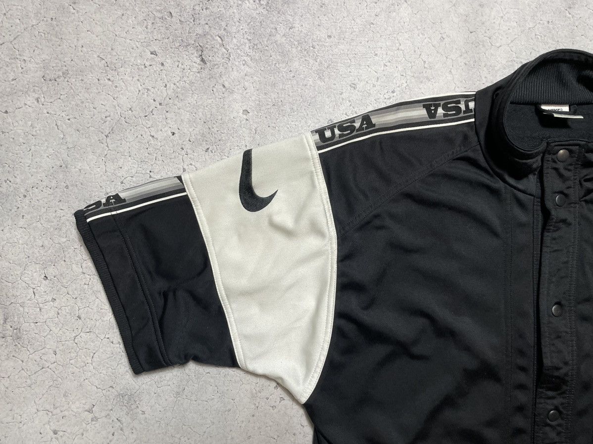 Nike Vintage 90s Short Sleeve Shirt Track Jacket Nike Swoosh Y2K Size US M / EU 48-50 / 2 - 4 Thumbnail