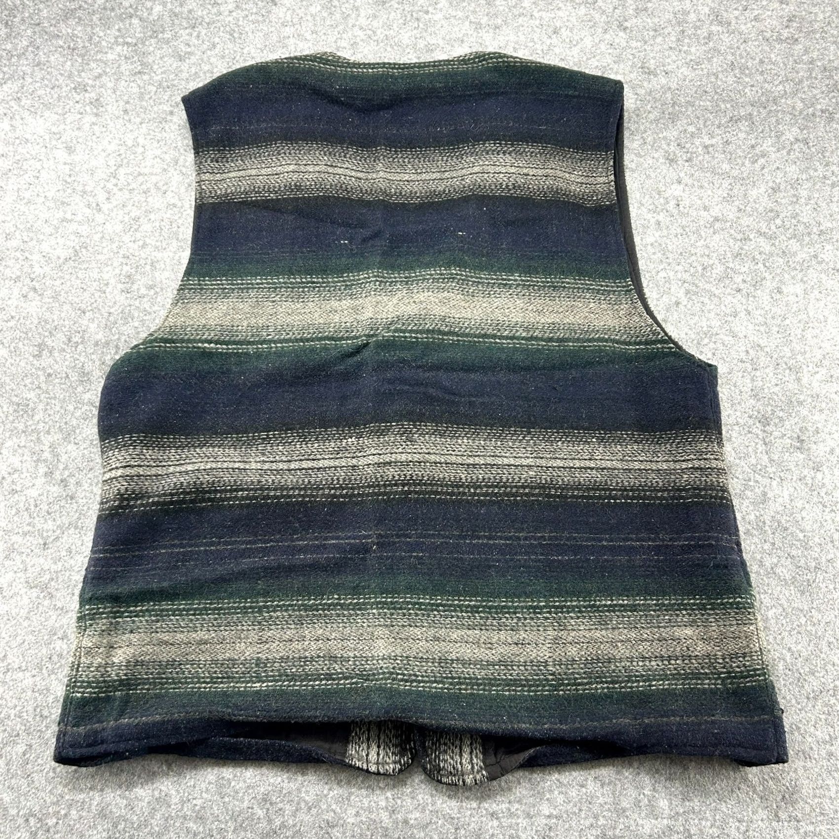 Vintage VINTAGE Paragraff Vest Men XL Blue Green Wool Button Up Striped Southwestern 90s Size US XL / EU 56 / 4 - 7 Thumbnail