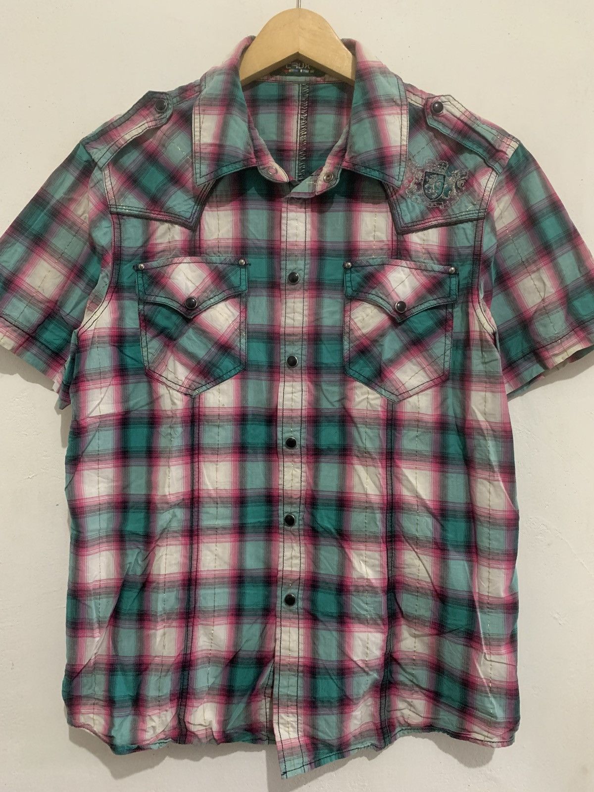 Japanese Brand Crux Button Shirt Size US M / EU 48-50 / 2 - 2 Thumbnail