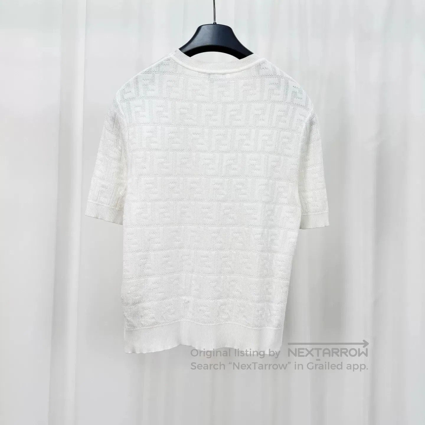 Fendi Fendi All-Over FF Logo Cutout Knit Top. Size S / US 4 / IT 40 - 2 Thumbnail