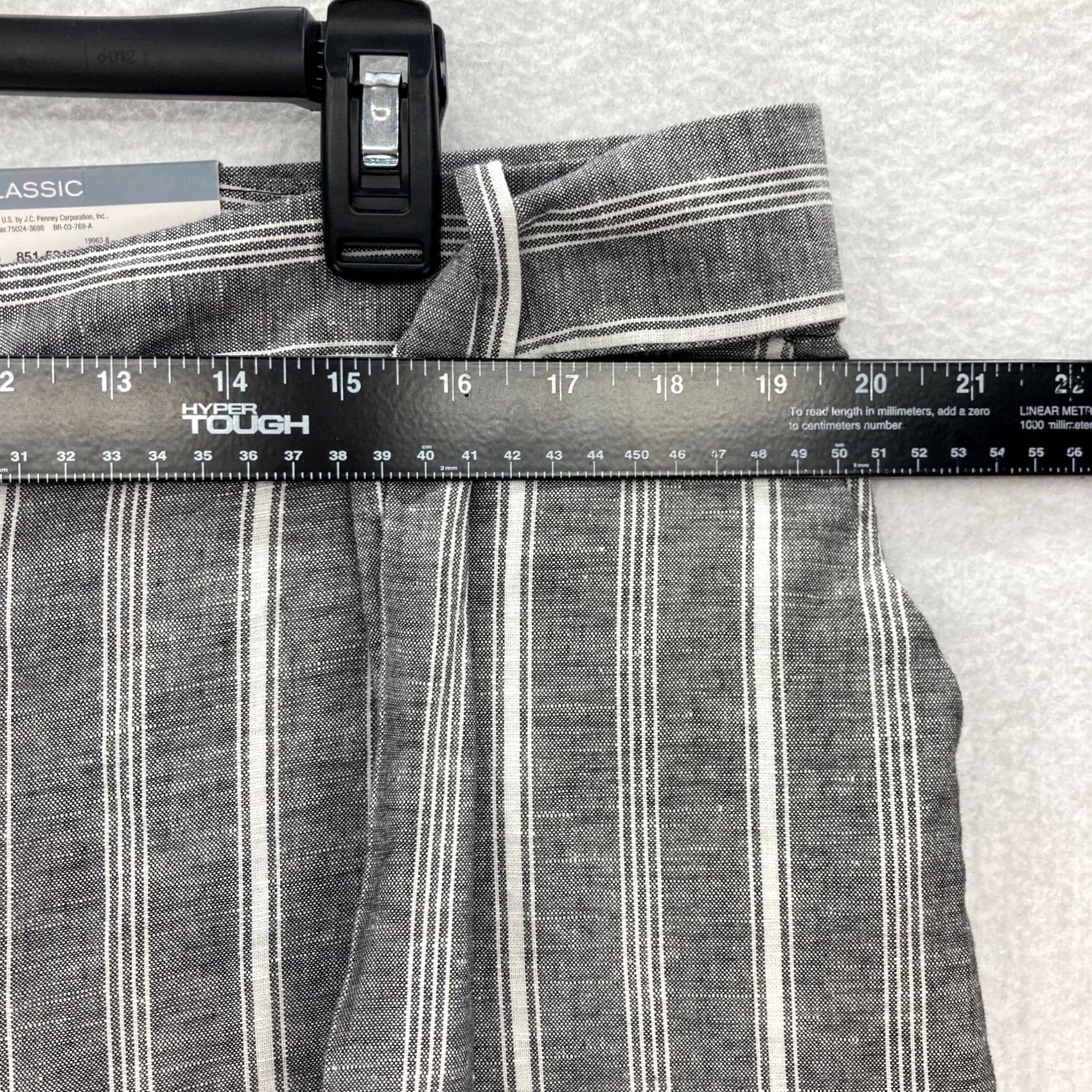 Liz Claiborne Liz Claiborne Pants Womens Size 14 Gray Linen Blend Straight Leg NWT Classic Fit 31in Inseam Ladies Size 36" / US 14 / IT 50 - 6 Thumbnail