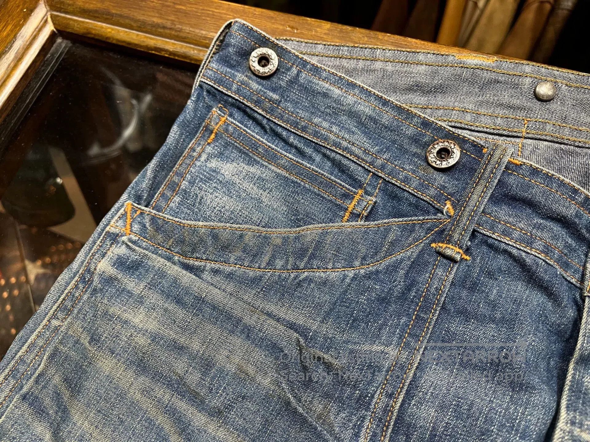 RRL Ralph Lauren distressed double rl workwear denim pants. Size US 34 / EU 50 - 7 Thumbnail