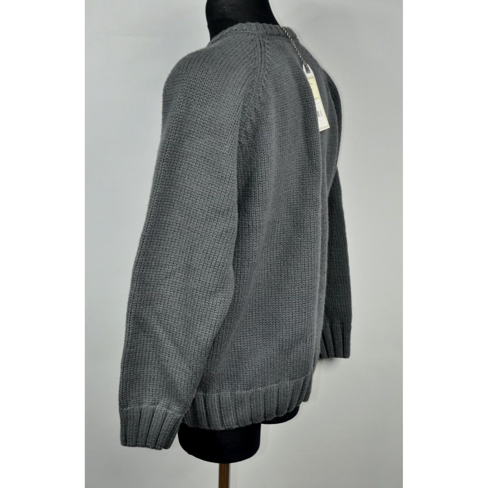 Vintage Samuel Windsor Fishermans Jumper Sweater Wool Crew Neck Men L Gray Size US L / EU 52-54 / 3 - 2 Thumbnail