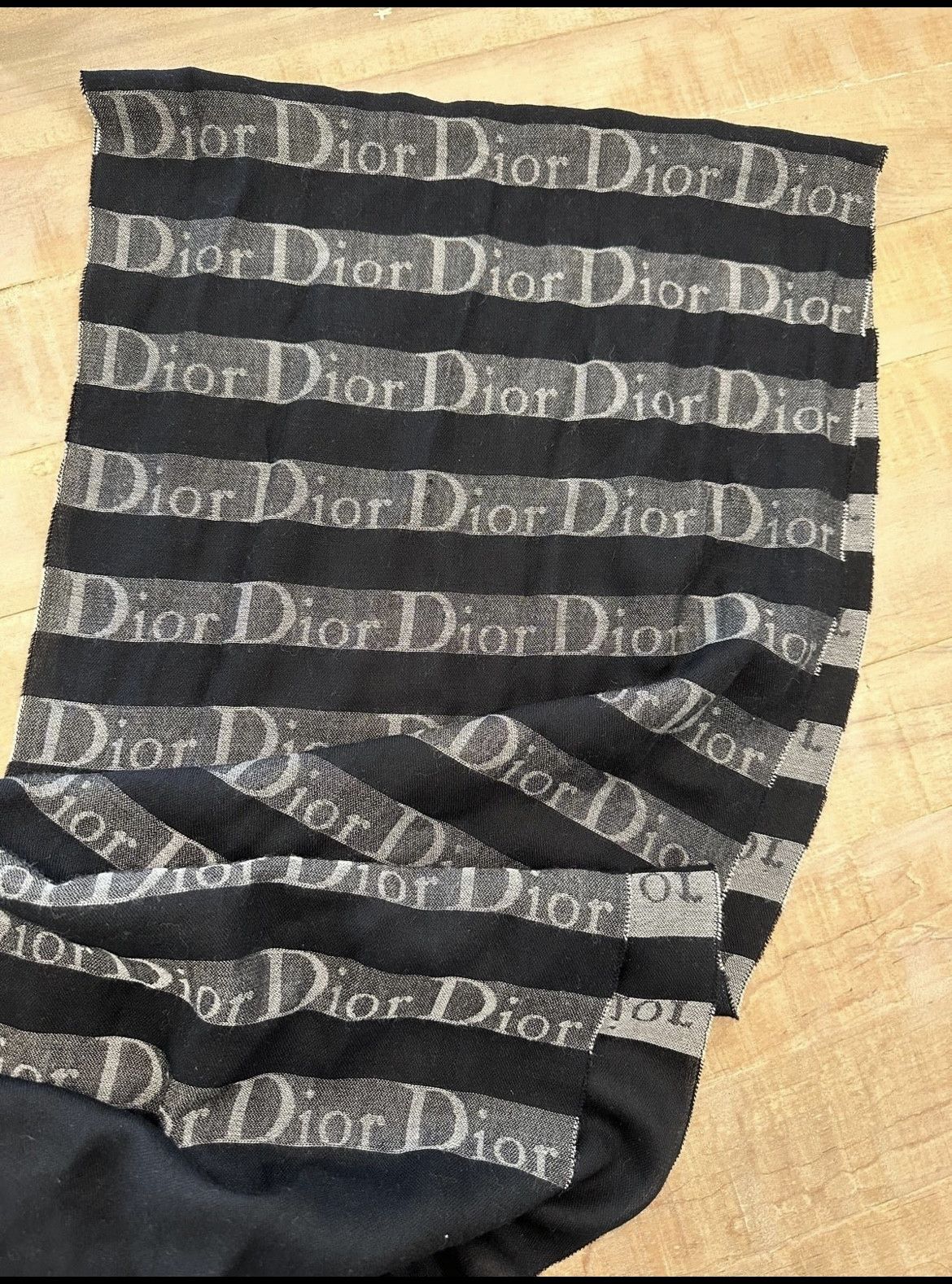 Dior Rare Dior monogram linen scarf Size ONE SIZE - 2 Thumbnail