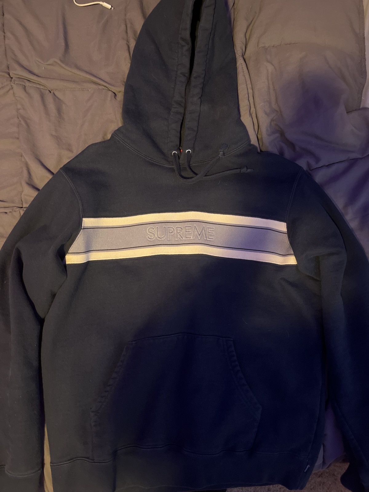 Supreme Supreme chest stripe logo hooded sweatshirt Size US M / EU 48-50 / 2 - 1 Thumbnail