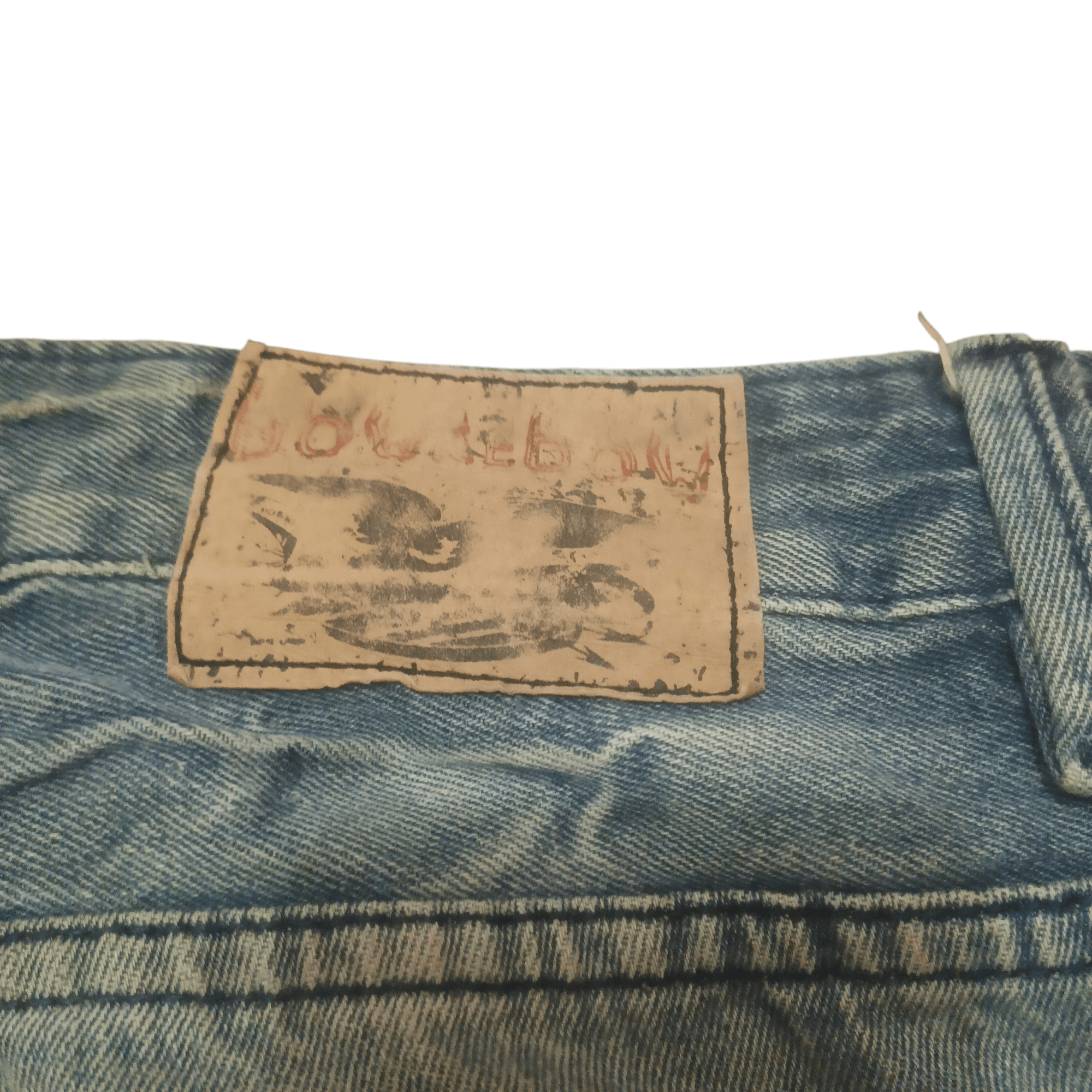 If Six Was Nine Vtg Dowkedow japanese flare jeans Rare Lighting Bolt Design Size US 32 / EU 48 - 15 Thumbnail