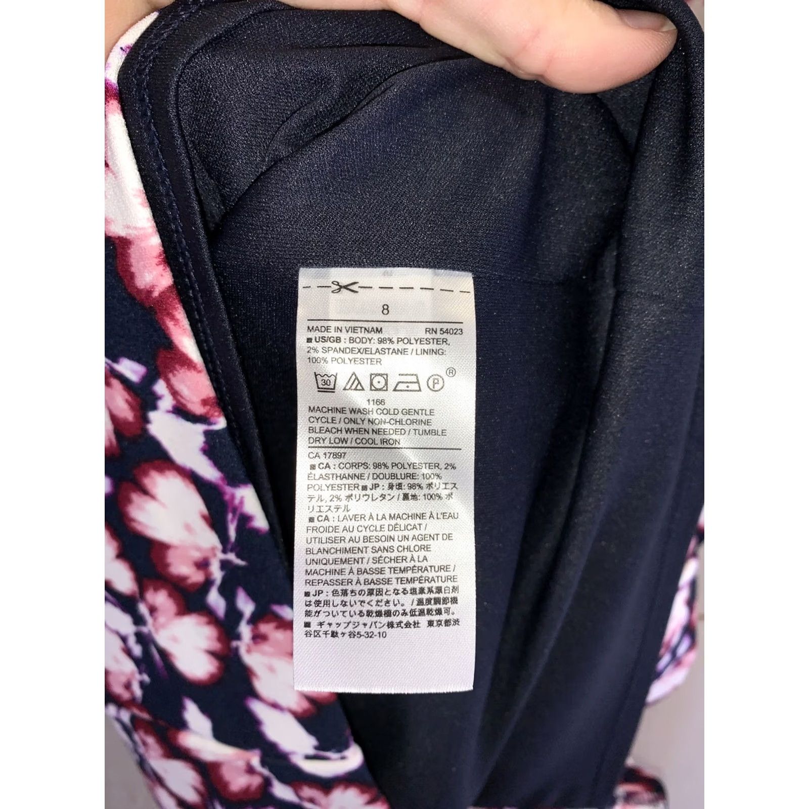Banana Republic Banana Republic Womens Floral Print Stretch Cap Sleeve Dress Size 8 Multicolor Knee Length 8-7427 N/A Mens Womens Size M / US 6-8 / IT 42-44 - 5 Thumbnail