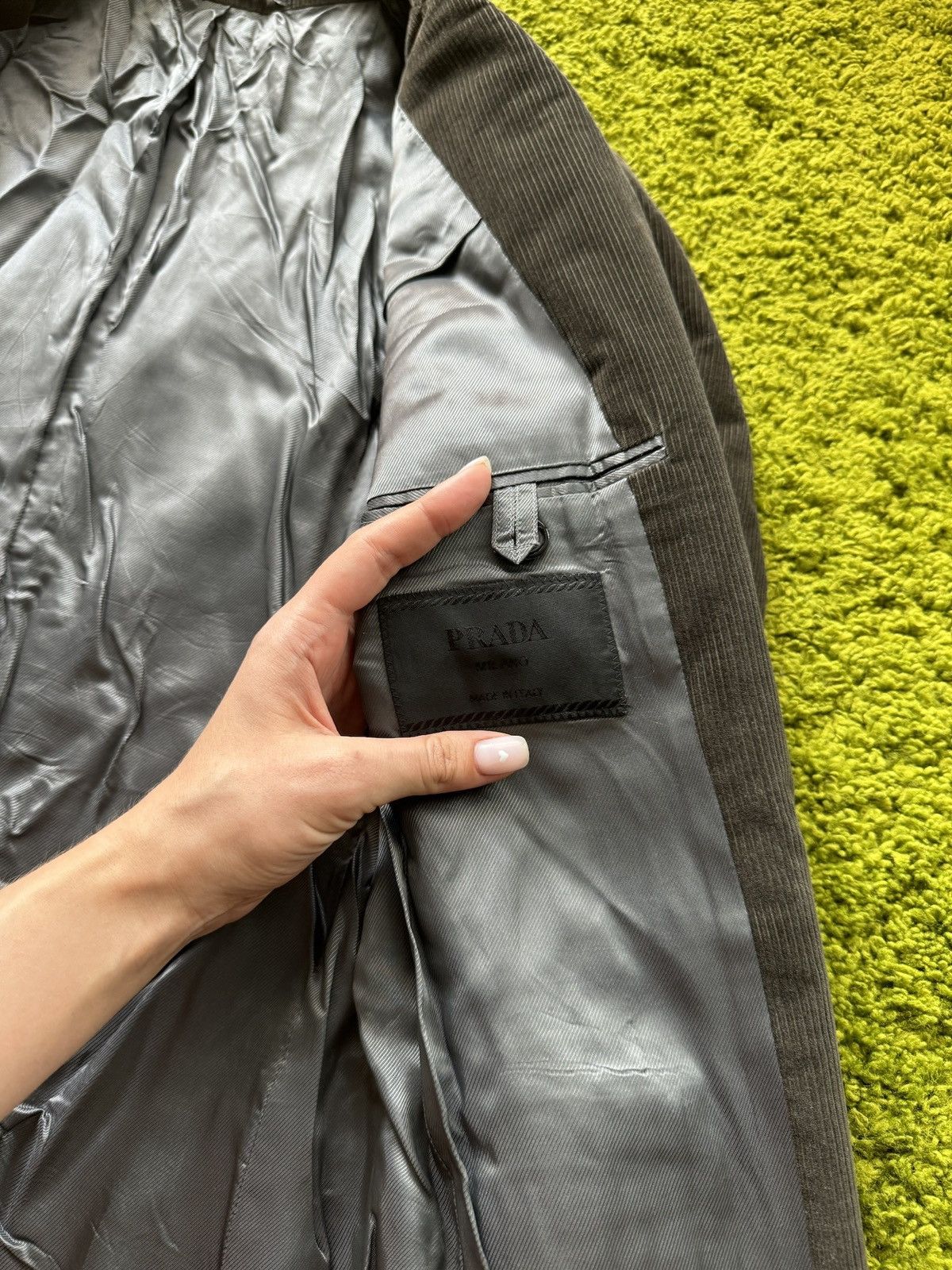 Prada Prada corduroy velvet blazer jacket Size 50R - 4 Thumbnail