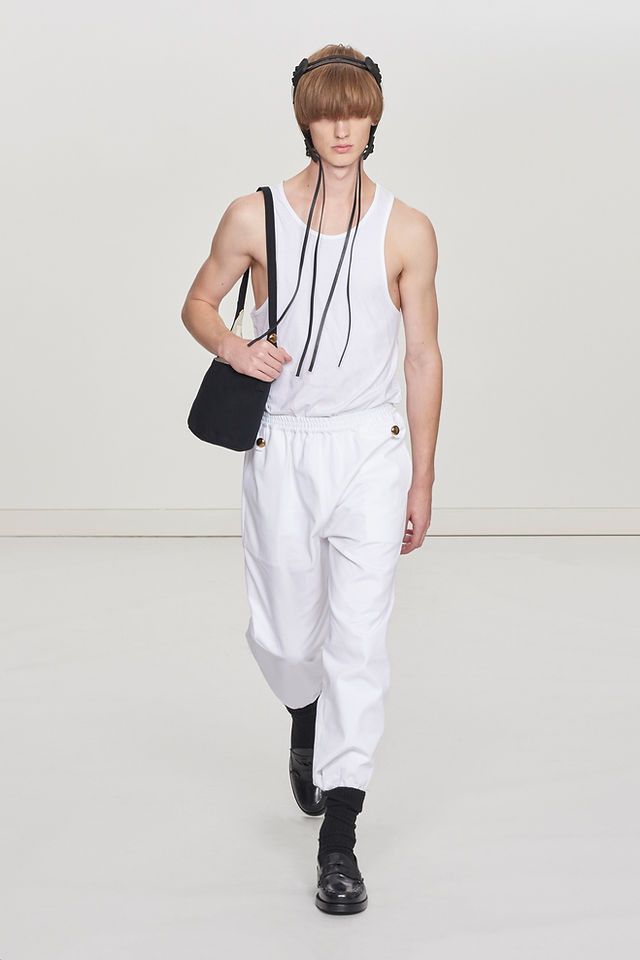 image of Stefan Cooke Cotton Trouser in White, Men's (Size 32)