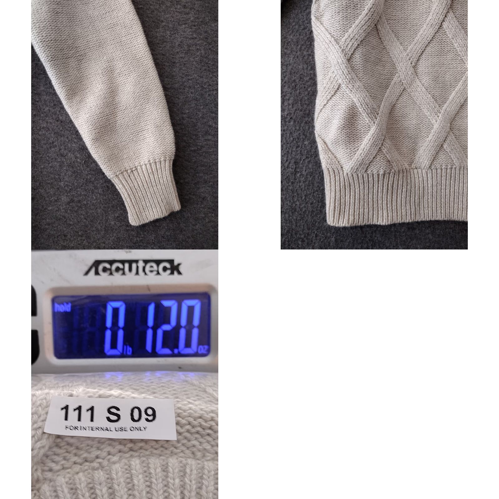 Vintage Nube Beige Knit Patterned Turtleneck Sweater S/M Wool Womens Knit Pattern Pullover Beige Open-Knit Fall Winter Vintage: No Size S / US 4 / IT 40 - 8 Thumbnail