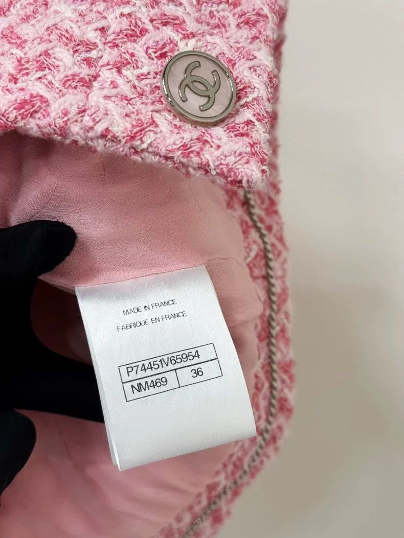 Chanel Chanel Preview Series Pink Tweed Short-sleeved Jacket Size XS / US 0-2 / IT 36-38 - 5 Thumbnail