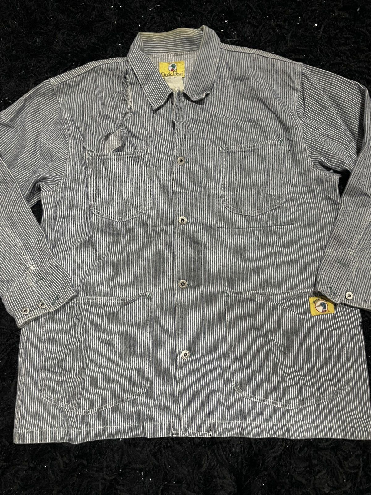 Duck Head Duck Head WWII Hickory Work Coat Coverall Laurel Leaf Button Size US M / EU 48-50 / 2 - 1 Thumbnail