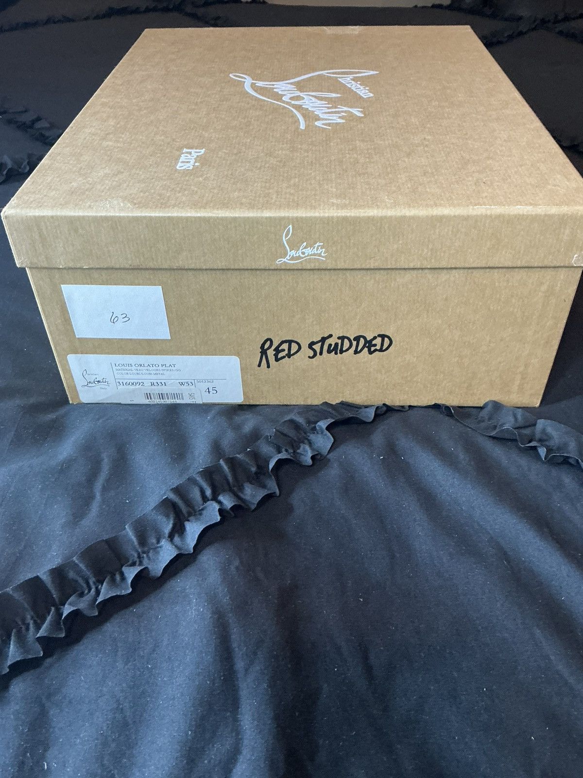 Christian Louboutin Christian Louboutin Louis Orlato Spiked Sneaker — Loubi Red Size US 12 / EU 45 - 3 Thumbnail