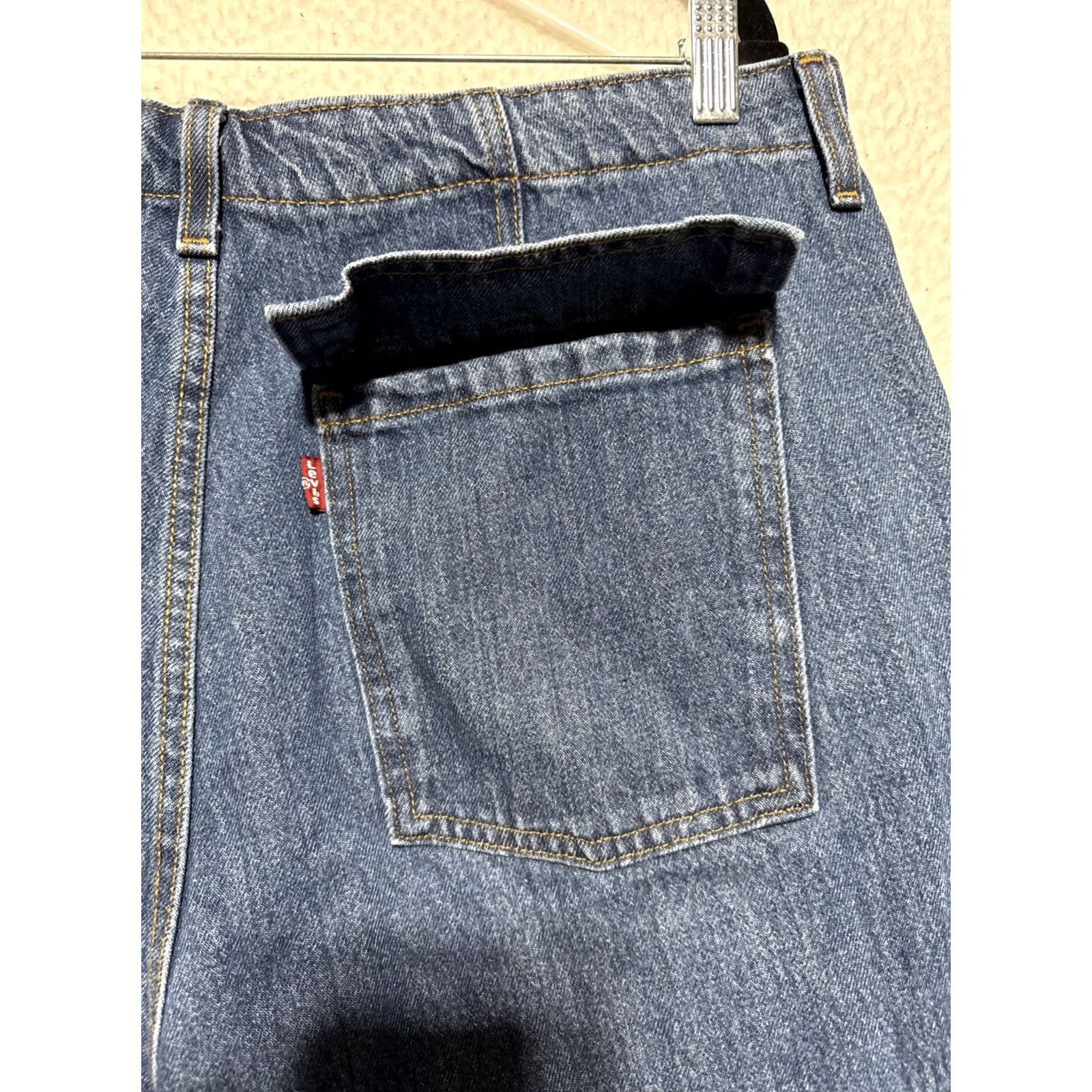 Levi's Levi'S 94 baggy cargo jeans denim mens 36x32 carpenter pockets draw strings Y2K Size US 36 / EU 52 - 7 Thumbnail